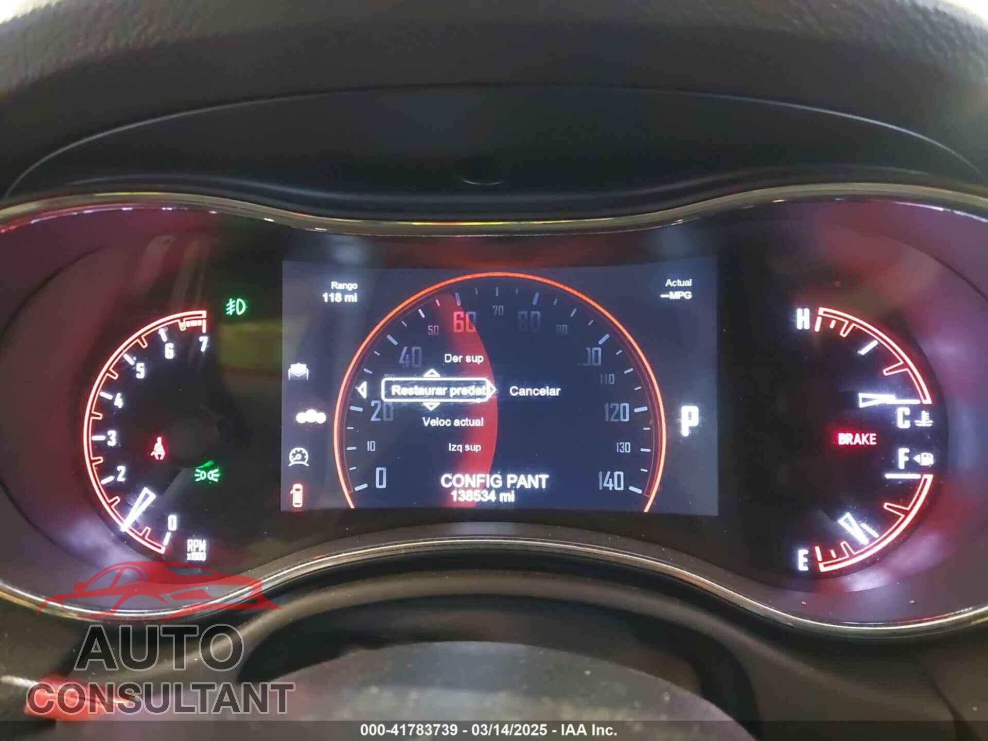 DODGE DURANGO 2014 - 1C4RDJEGXEC508554