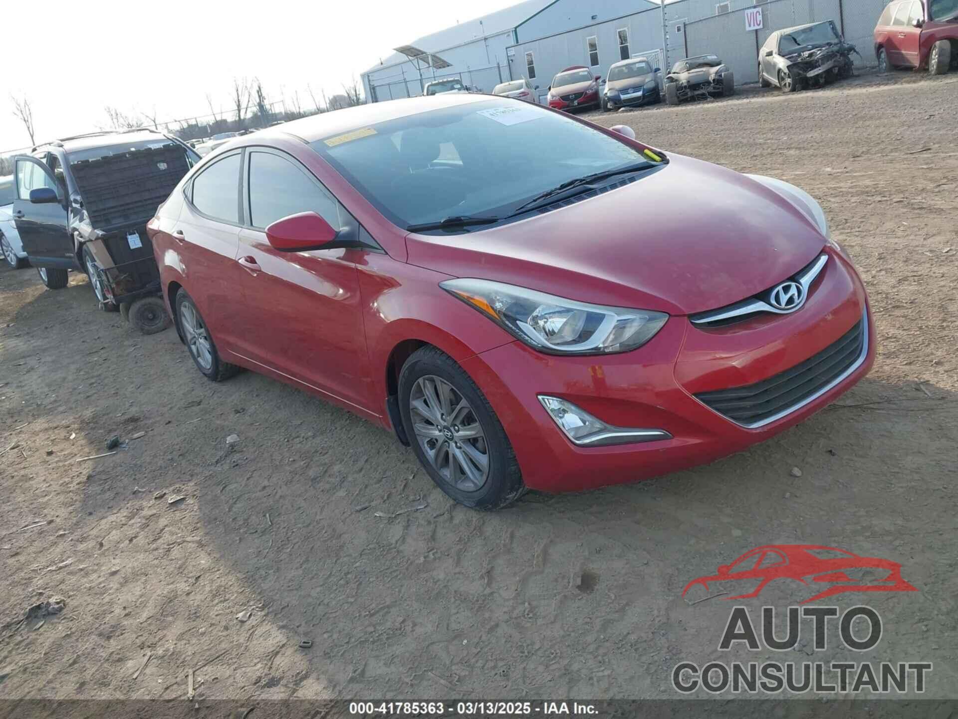HYUNDAI ELANTRA 2016 - KMHDH4AE8GU618094