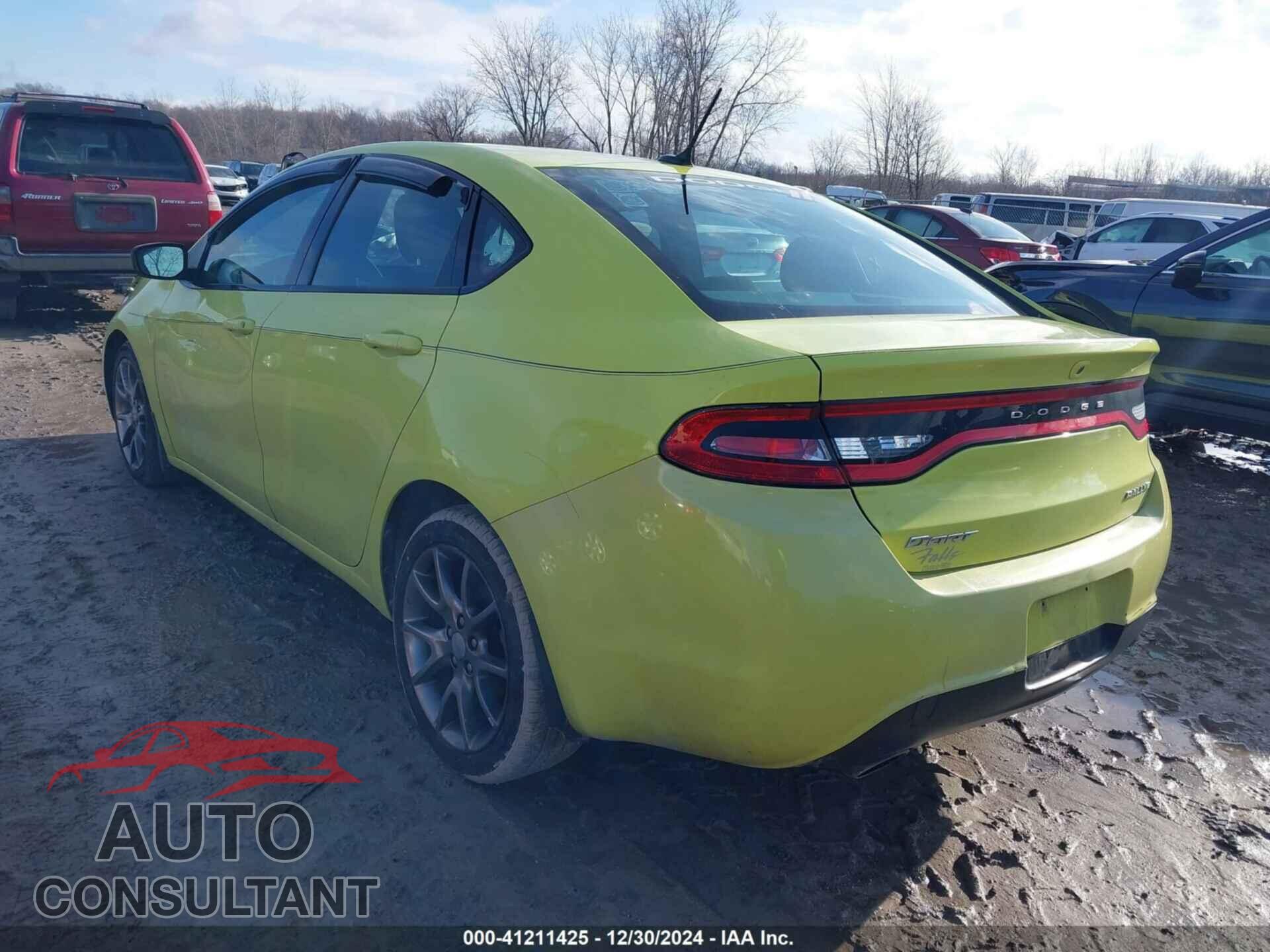 DODGE DART 2013 - 1C3CDFBA8DD110999