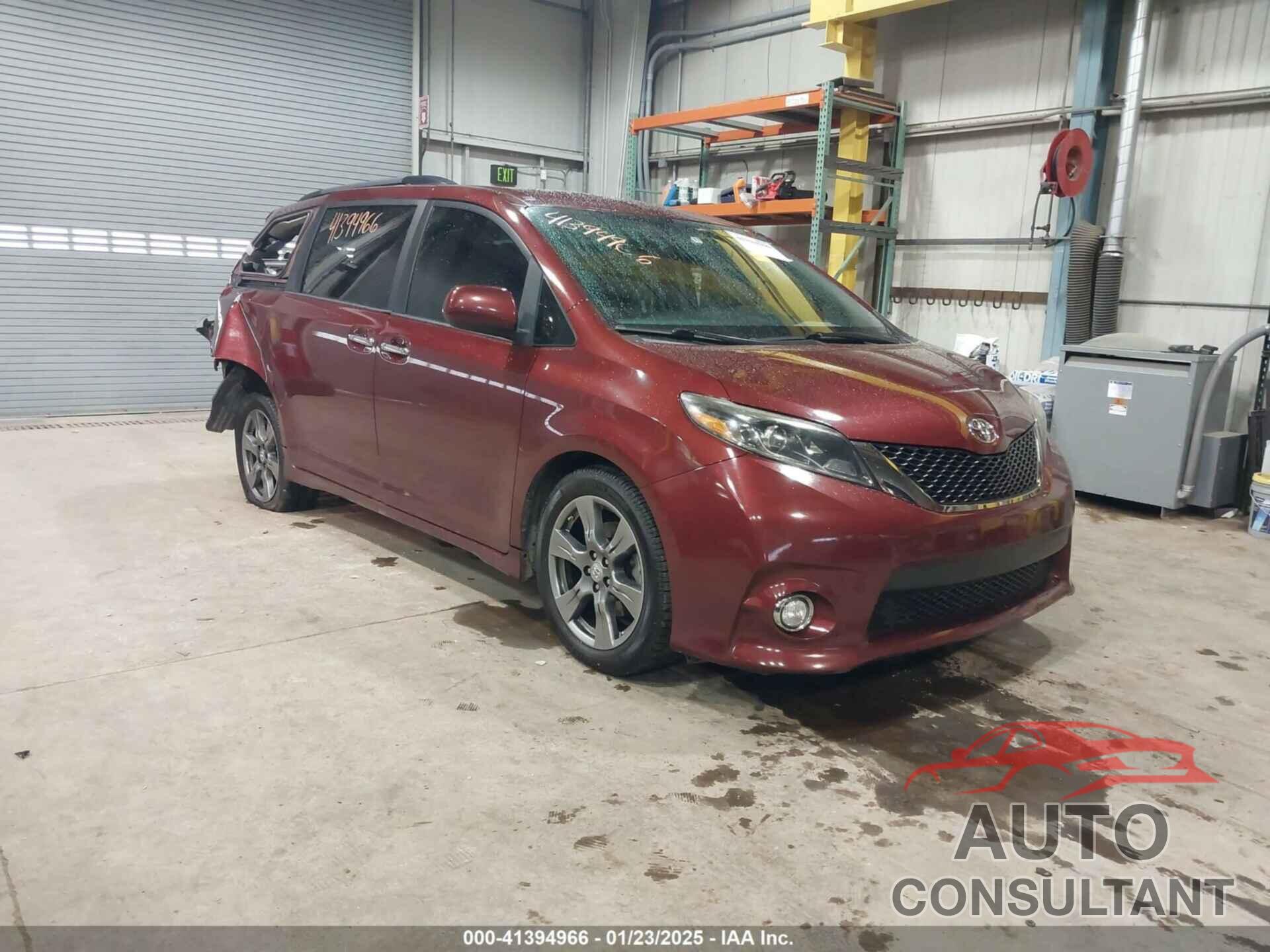 TOYOTA SIENNA 2017 - 5TDXZ3DC7HS859864