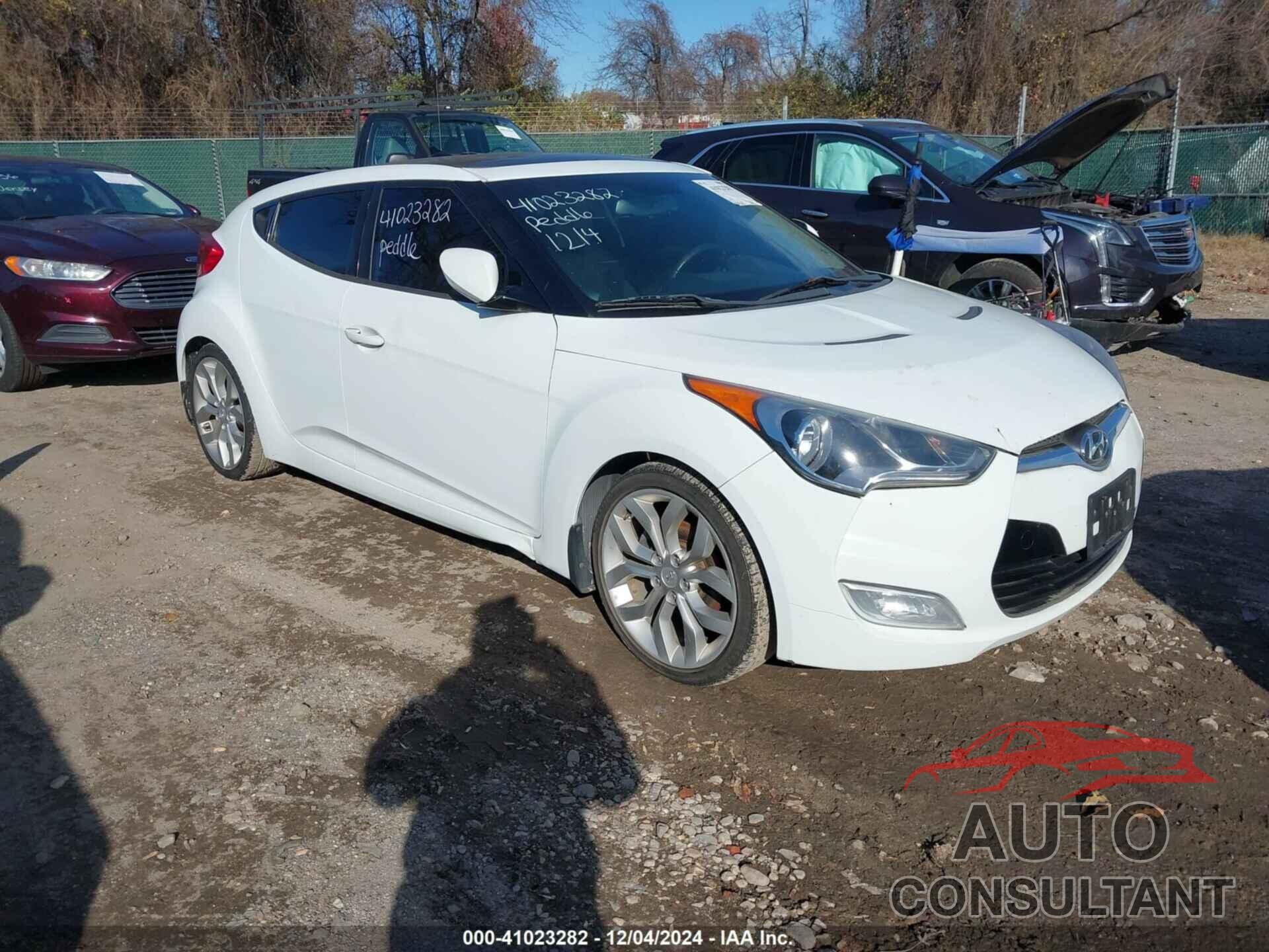 HYUNDAI VELOSTER 2012 - KMHTC6AD0CU054674