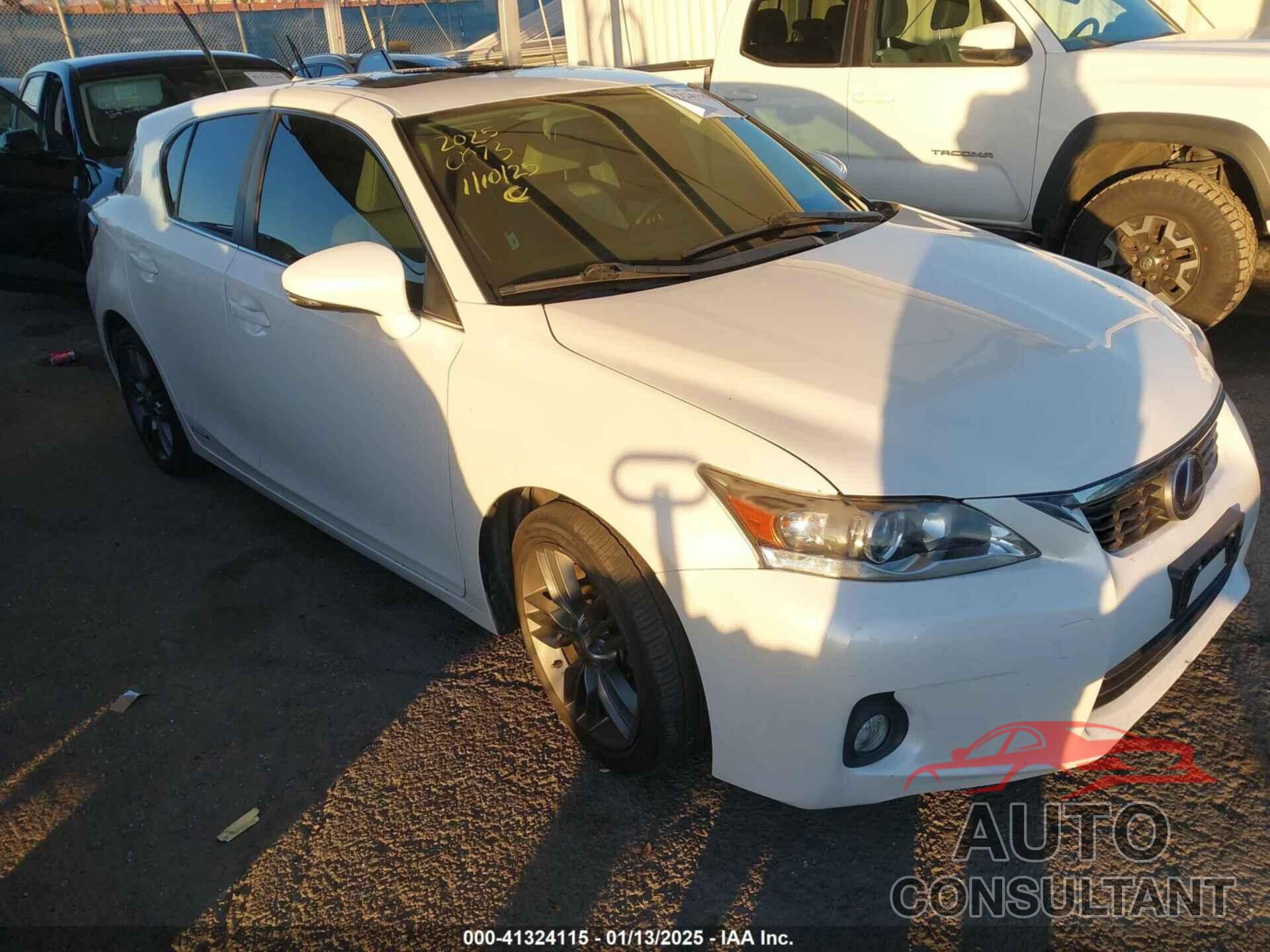 LEXUS CT 200H 2013 - JTHKD5BH7D2141461