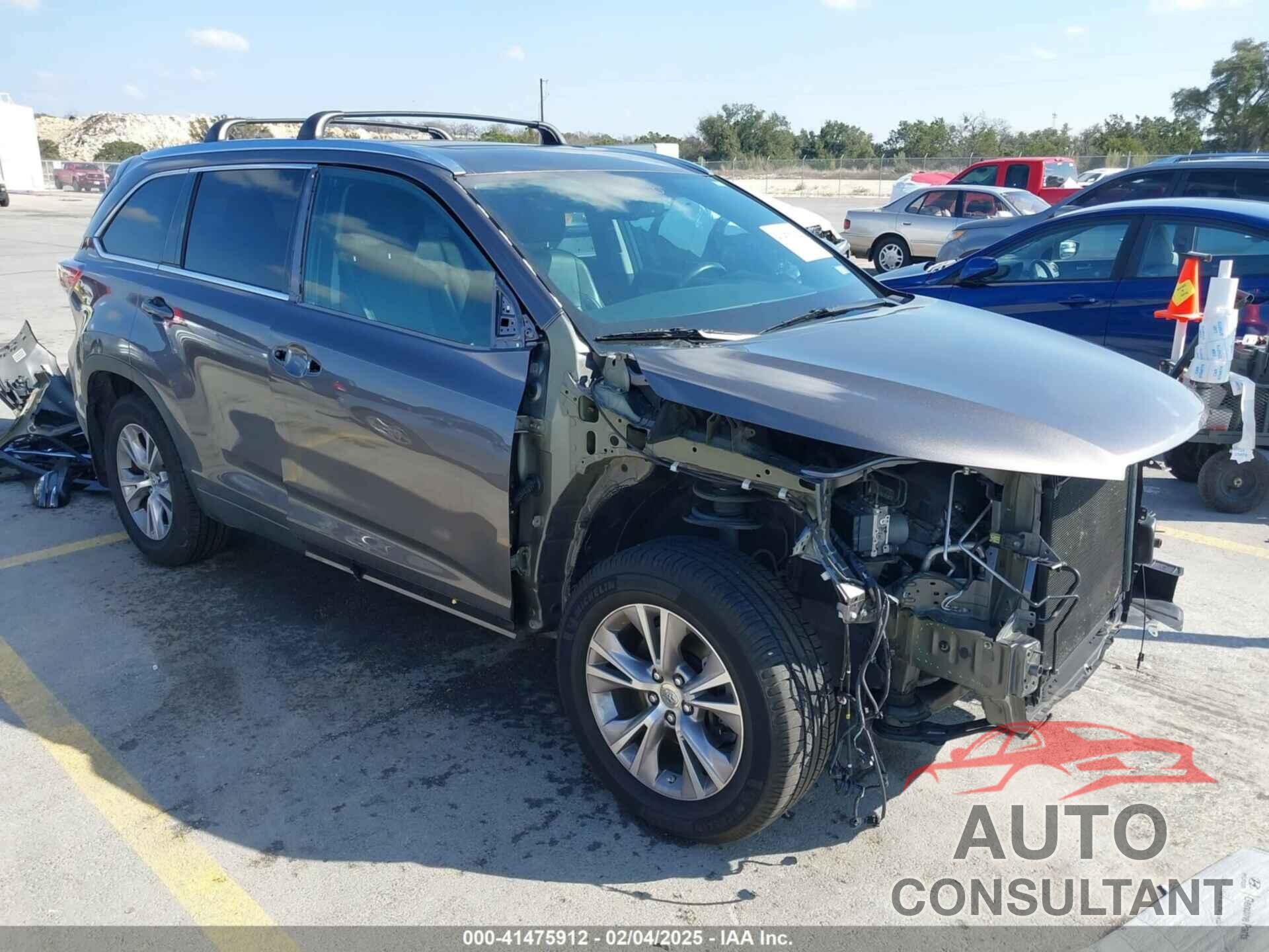 TOYOTA HIGHLANDER 2015 - 5TDJKRFH8FS161427