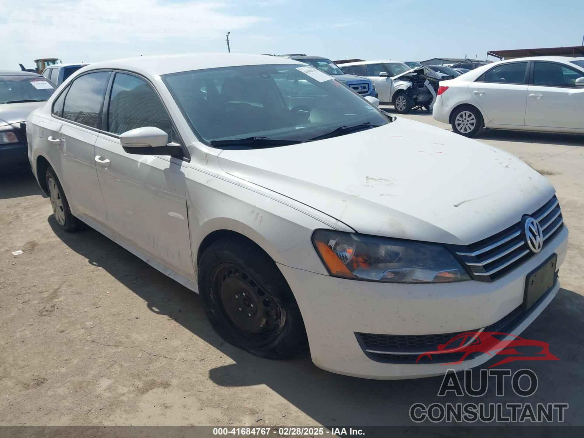 VOLKSWAGEN PASSAT 2013 - 1VWAH7A32DC148795