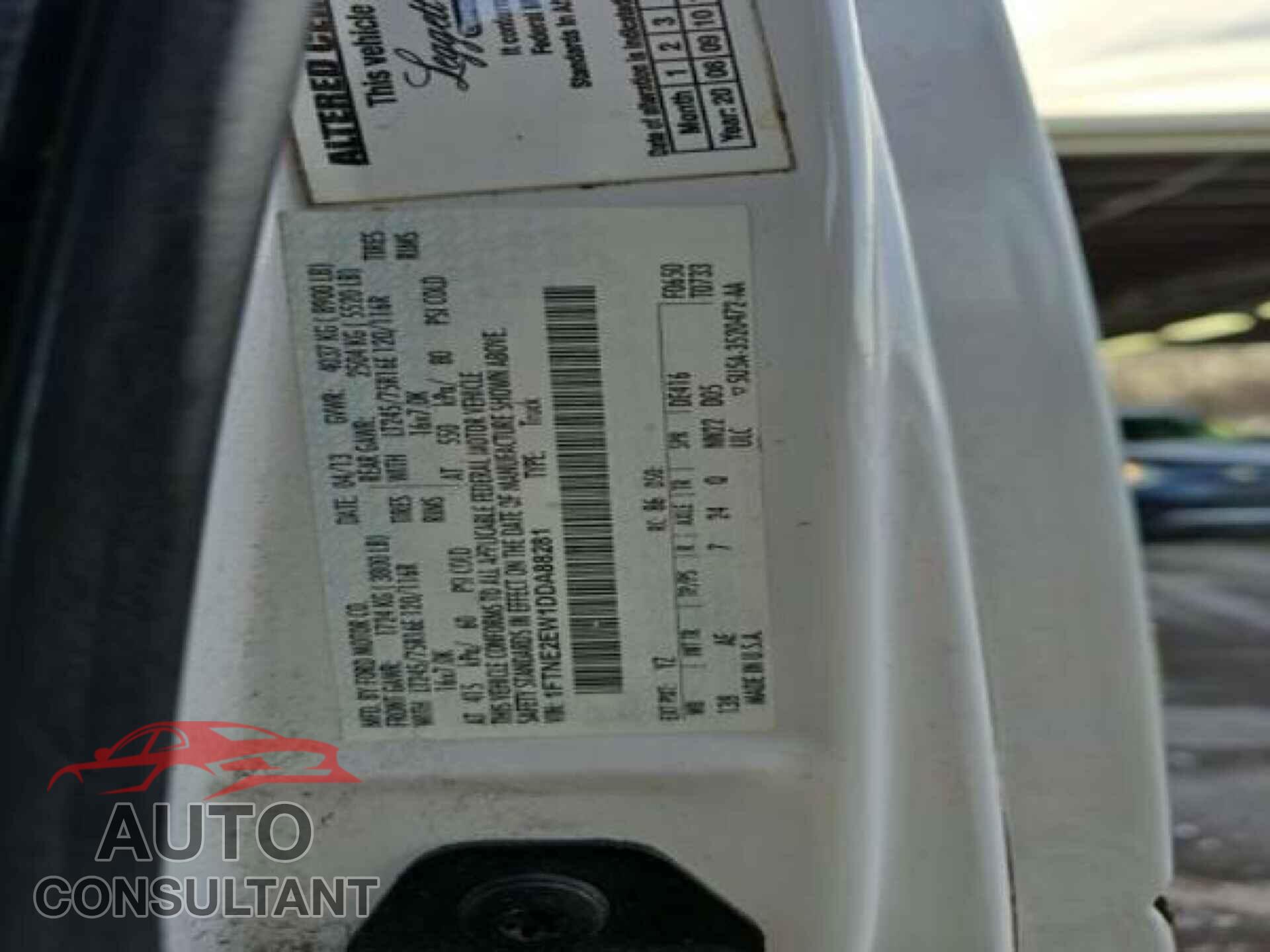 FORD ECONOLINE 2013 - 1FTNE2EW1DDA88281