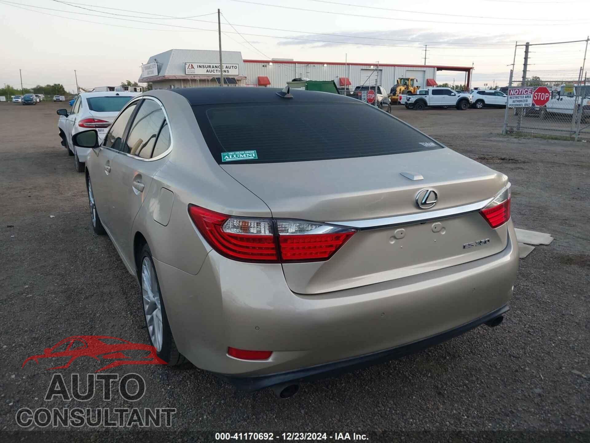 LEXUS ES 2013 - JTHBK1GG6D2000251