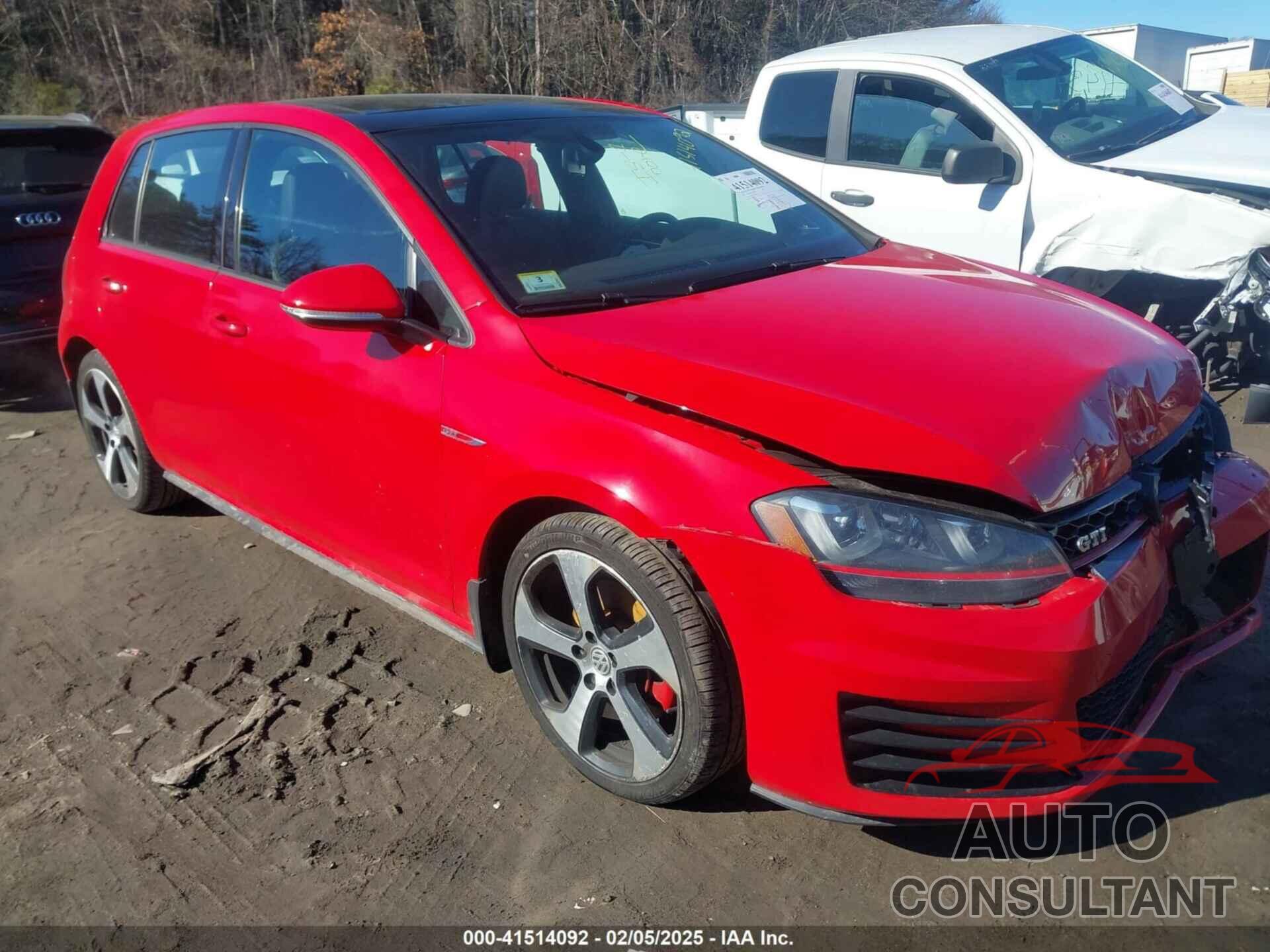 VOLKSWAGEN GOLF GTI 2016 - 3VW4T7AU5GM056474