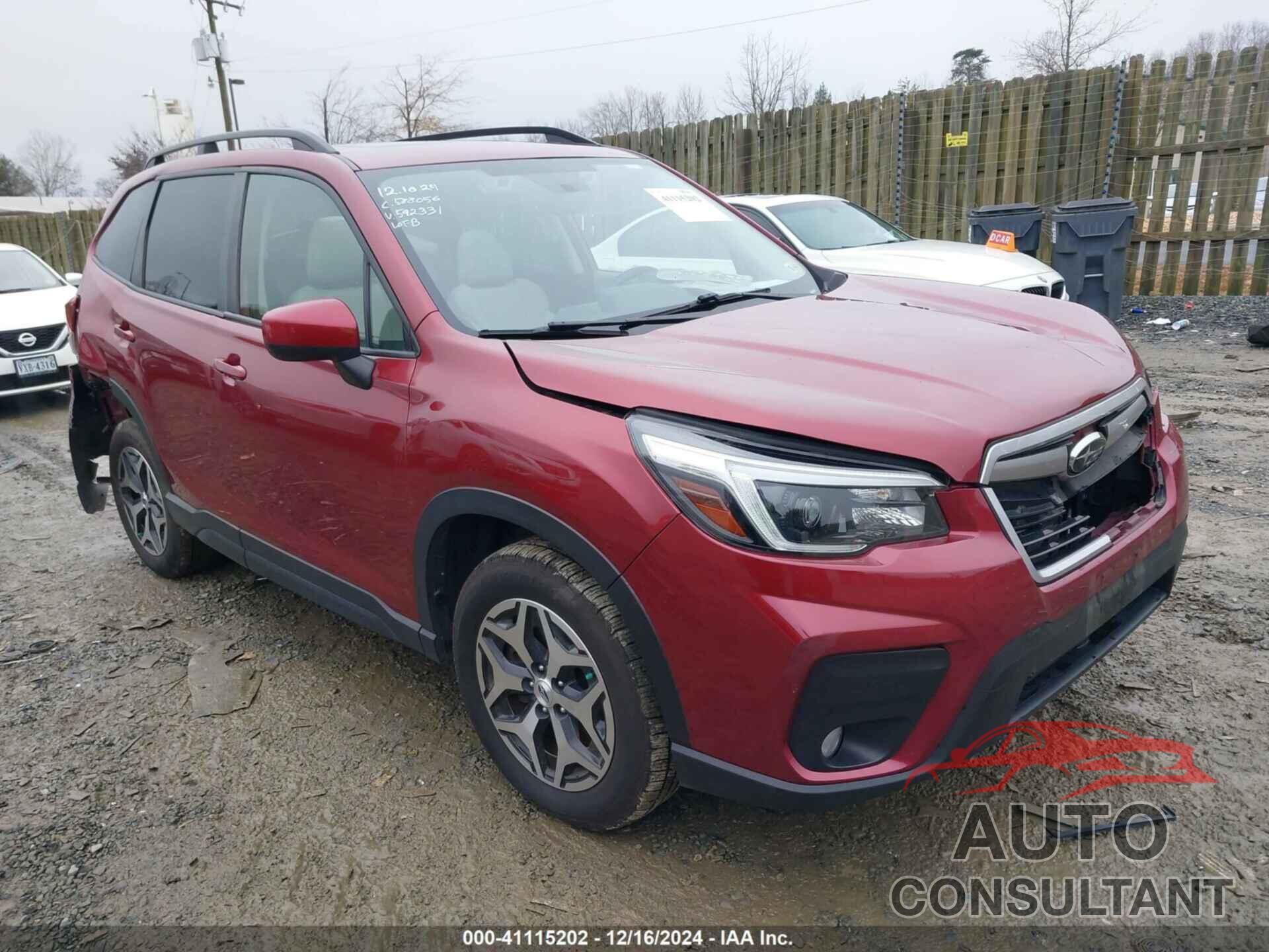 SUBARU FORESTER 2021 - JF2SKAJC7MH592331