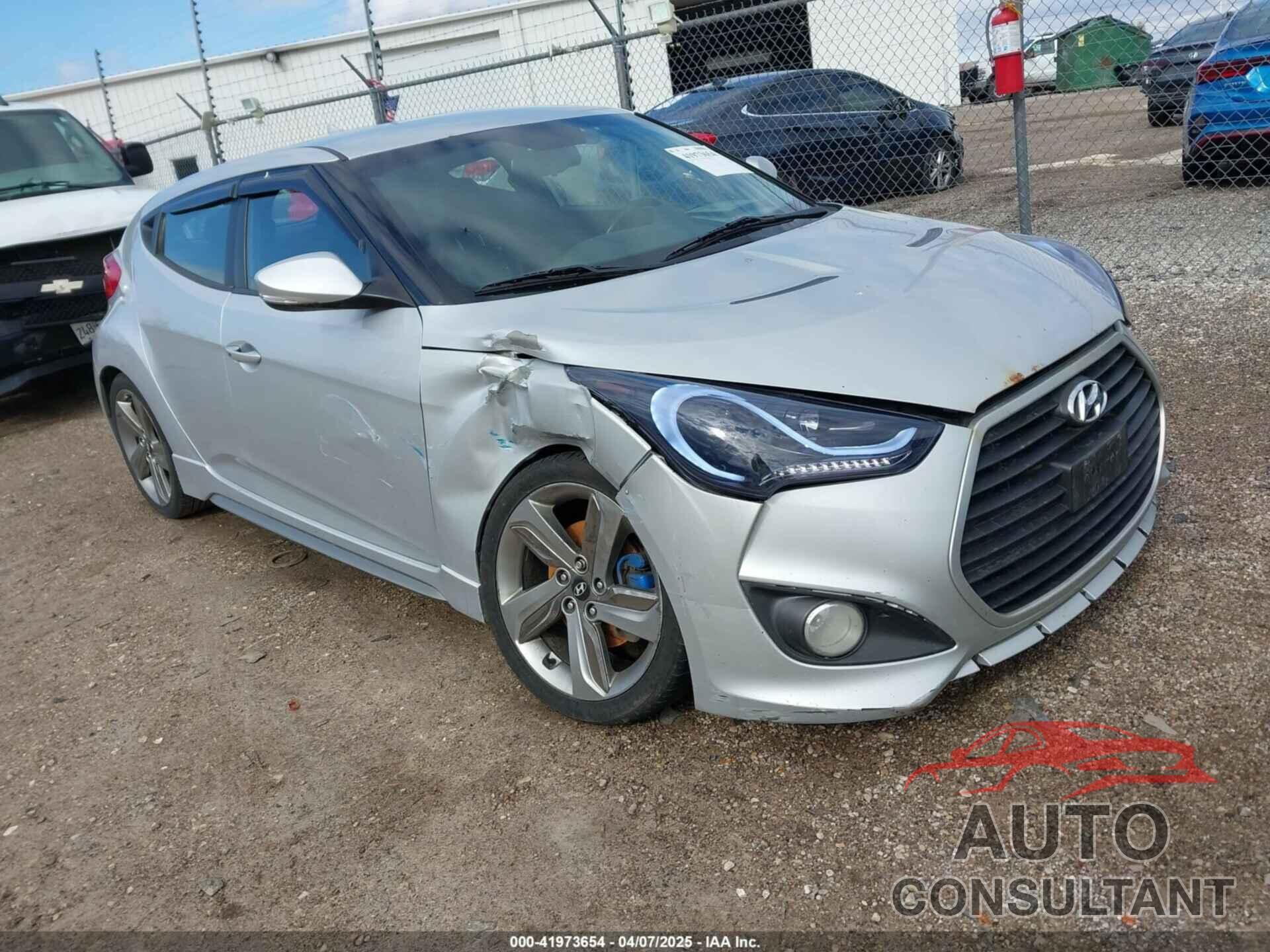 HYUNDAI VELOSTER 2013 - KMHTC6AE3DU143844