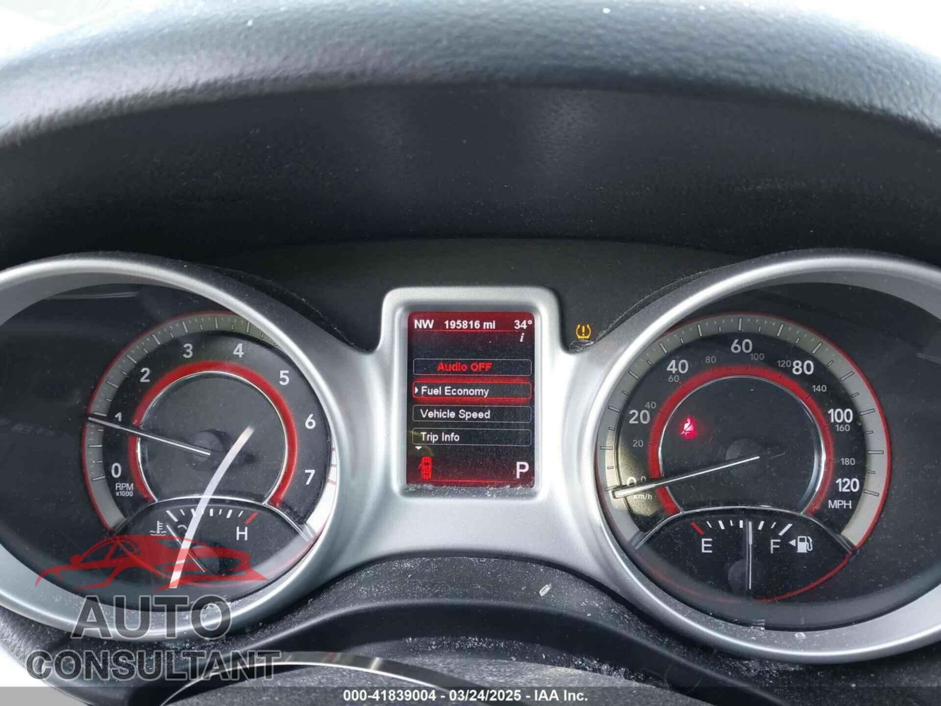 DODGE JOURNEY 2012 - 3C4PDCDG2CT159265