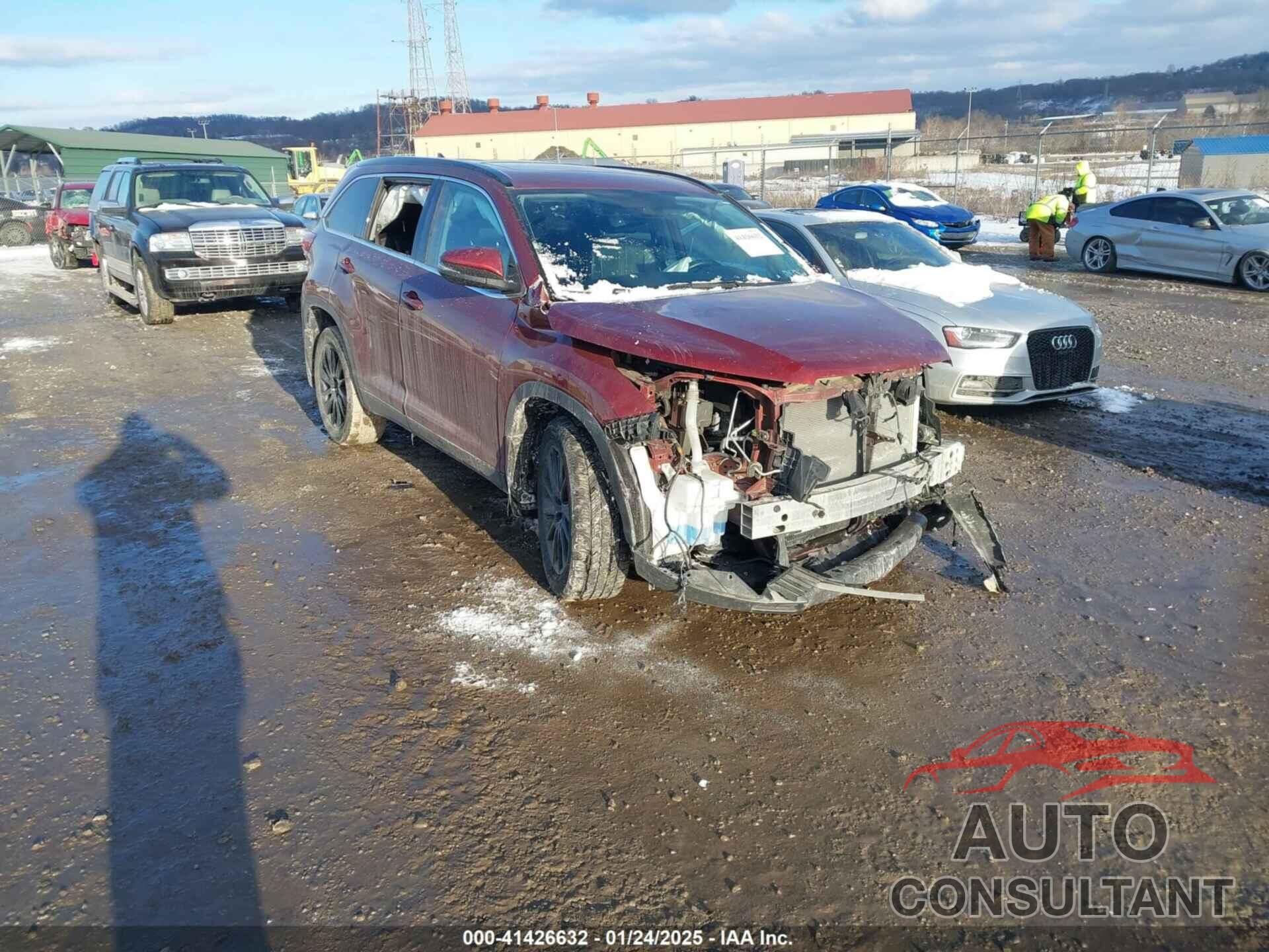 TOYOTA HIGHLANDER 2019 - 5TDJZRFH3KS607134