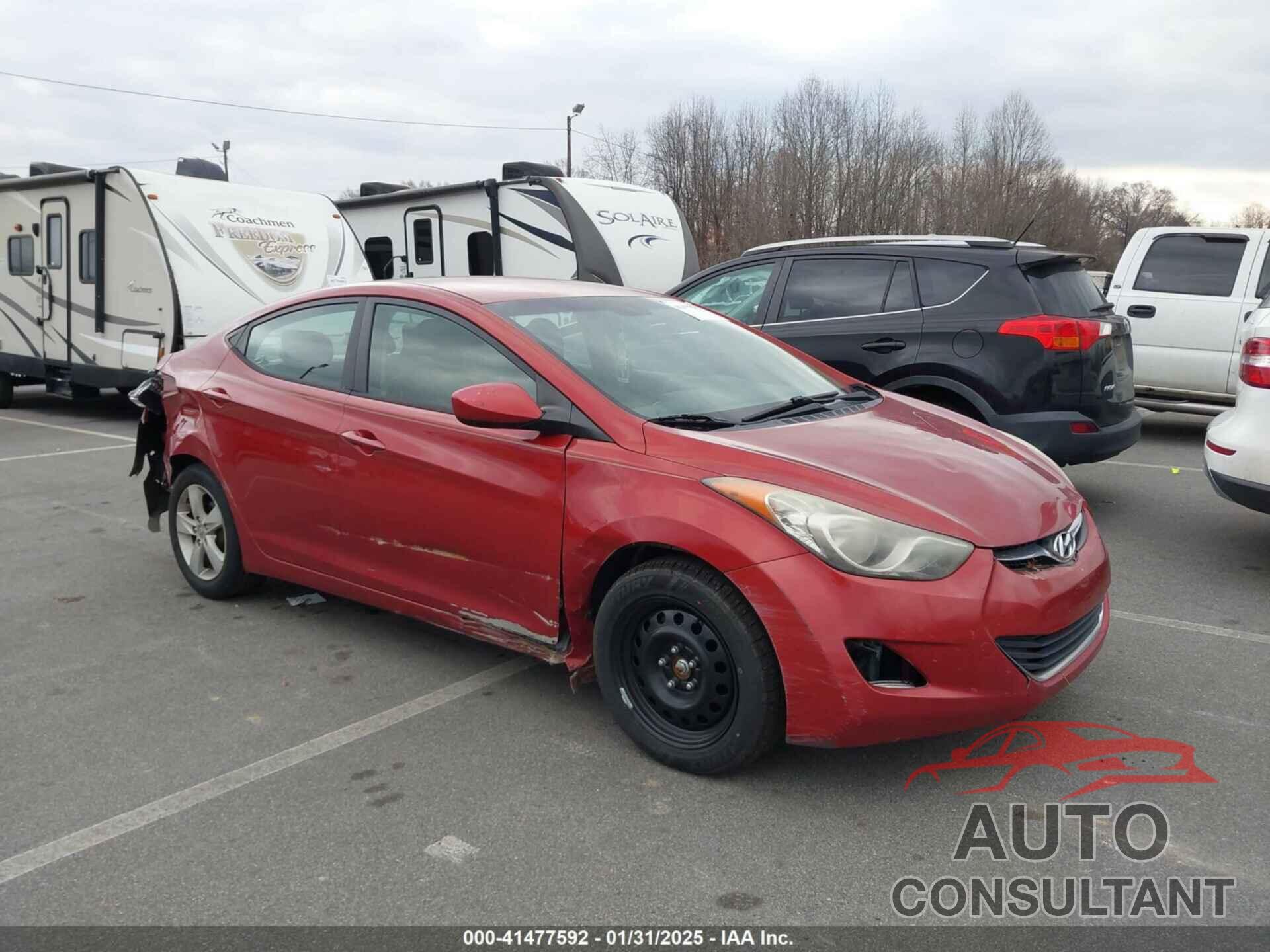 HYUNDAI ELANTRA 2012 - KMHDH4AE2CU470034