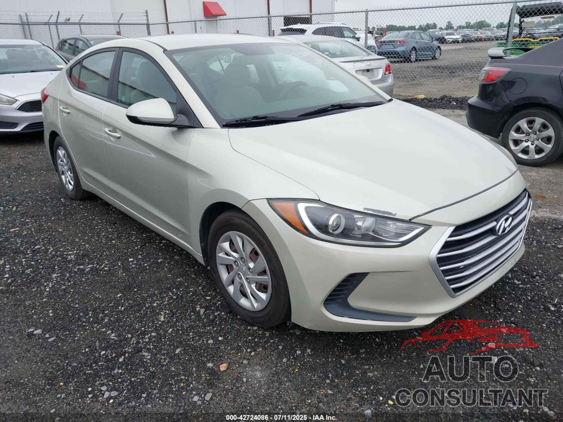 HYUNDAI ELANTRA 2017 - 5NPD74LFXHH112131