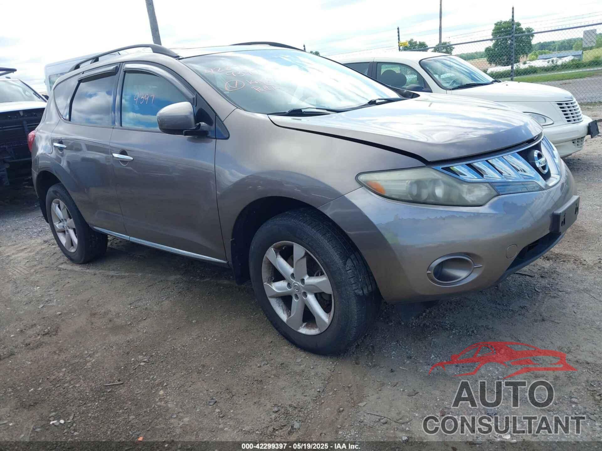 NISSAN MURANO 2009 - JN8AZ18W09W139522