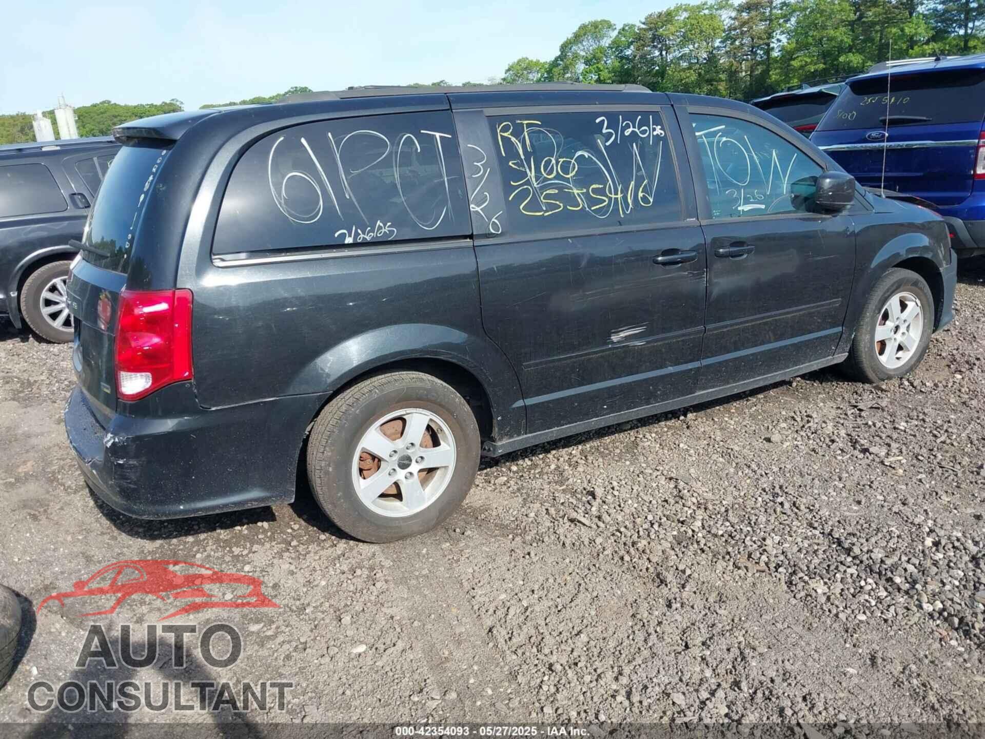 DODGE GRAND CARAVAN 2012 - 2C4RDGCG0CR365253