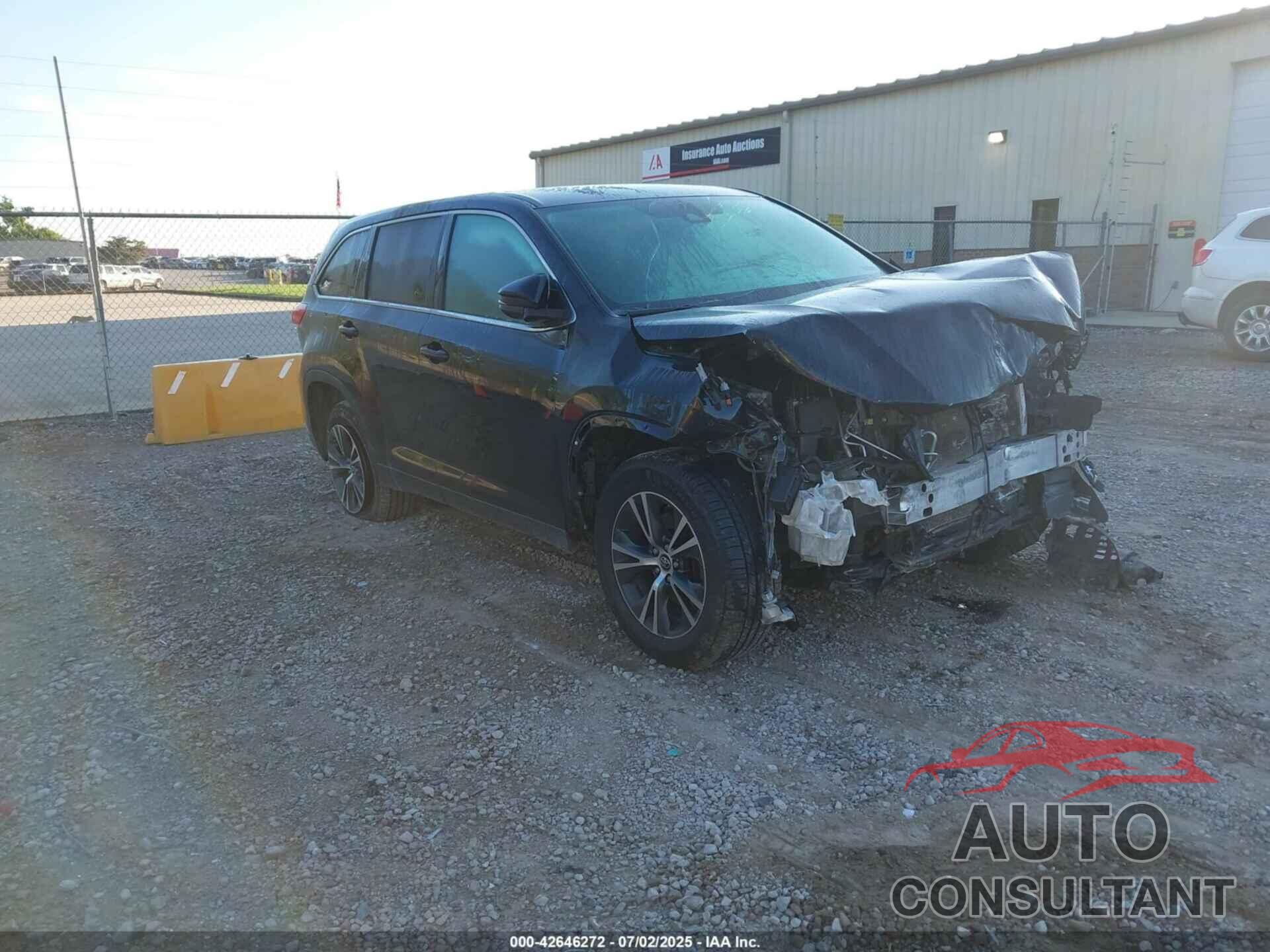 TOYOTA HIGHLANDER 2019 - 5TDZZRFH2KS299523