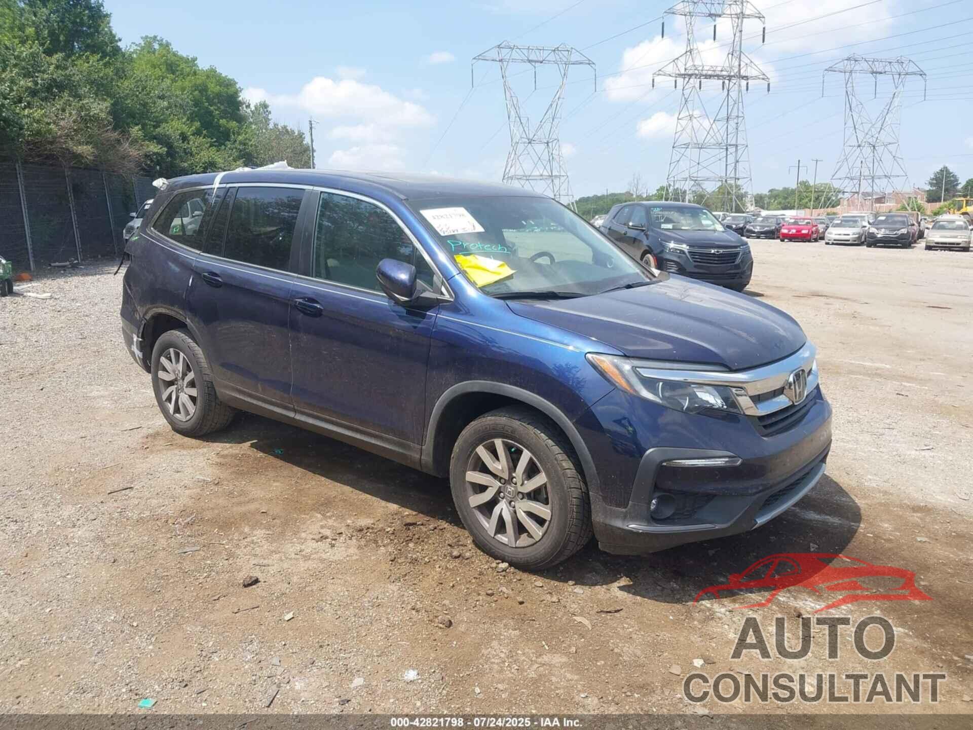 HONDA PILOT 2019 - 5FNYF6H53KB028562
