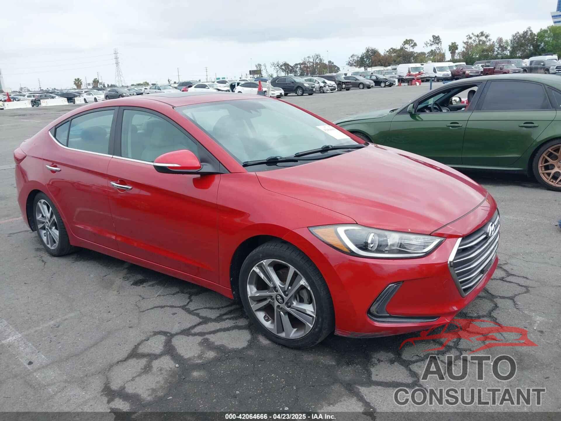 HYUNDAI ELANTRA 2017 - KMHD84LF7HU116068