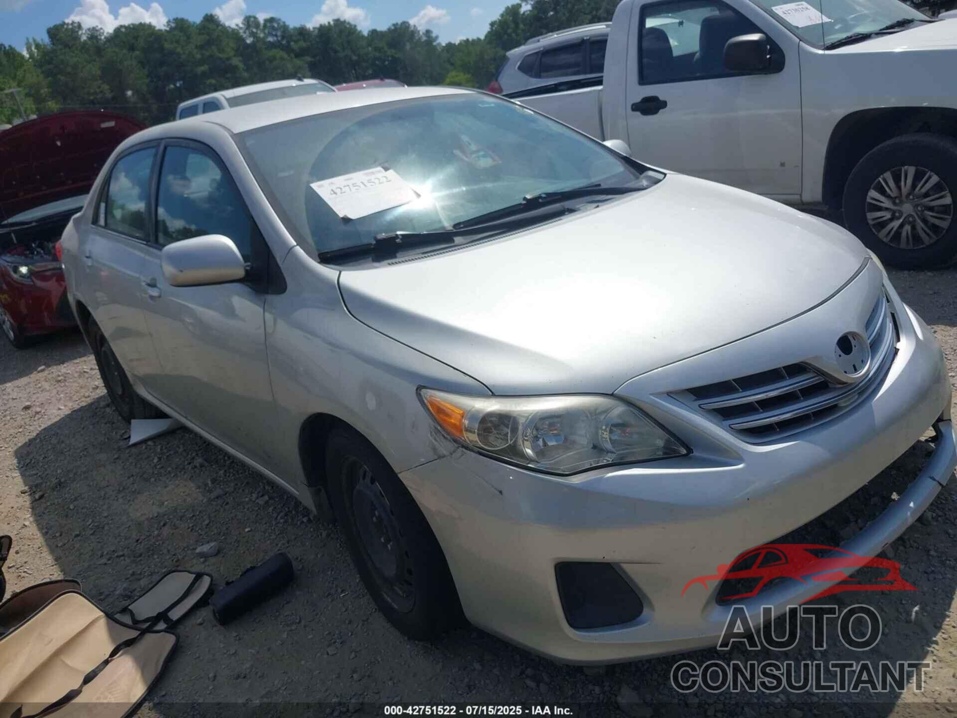 TOYOTA COROLLA 2013 - 5YFBU4EE4DP168194