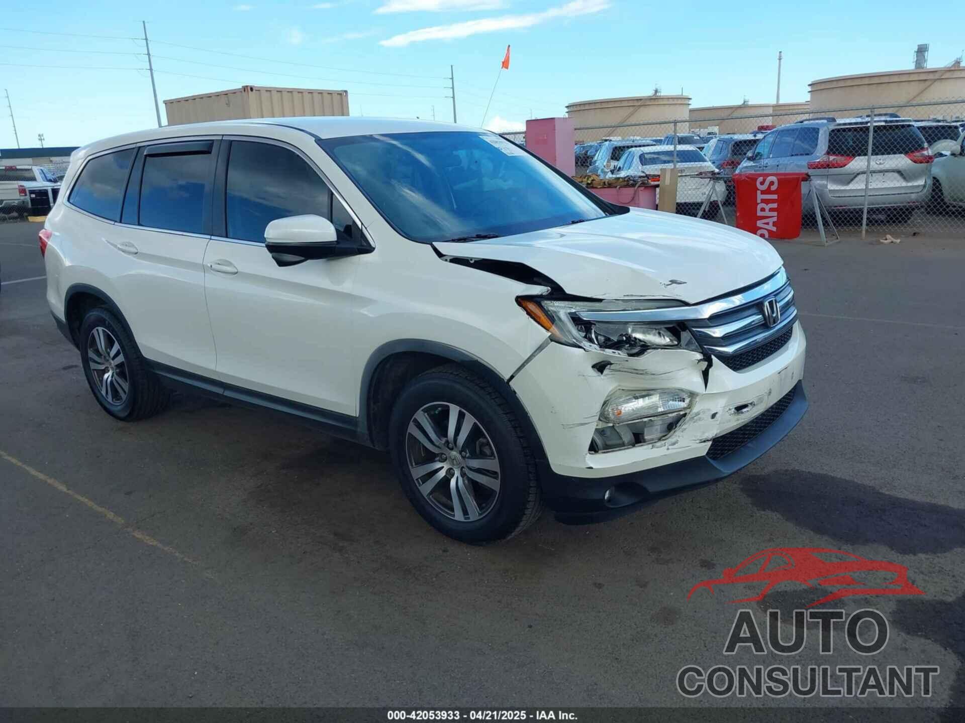 HONDA PILOT 2017 - 5FNYF5H36HB023020