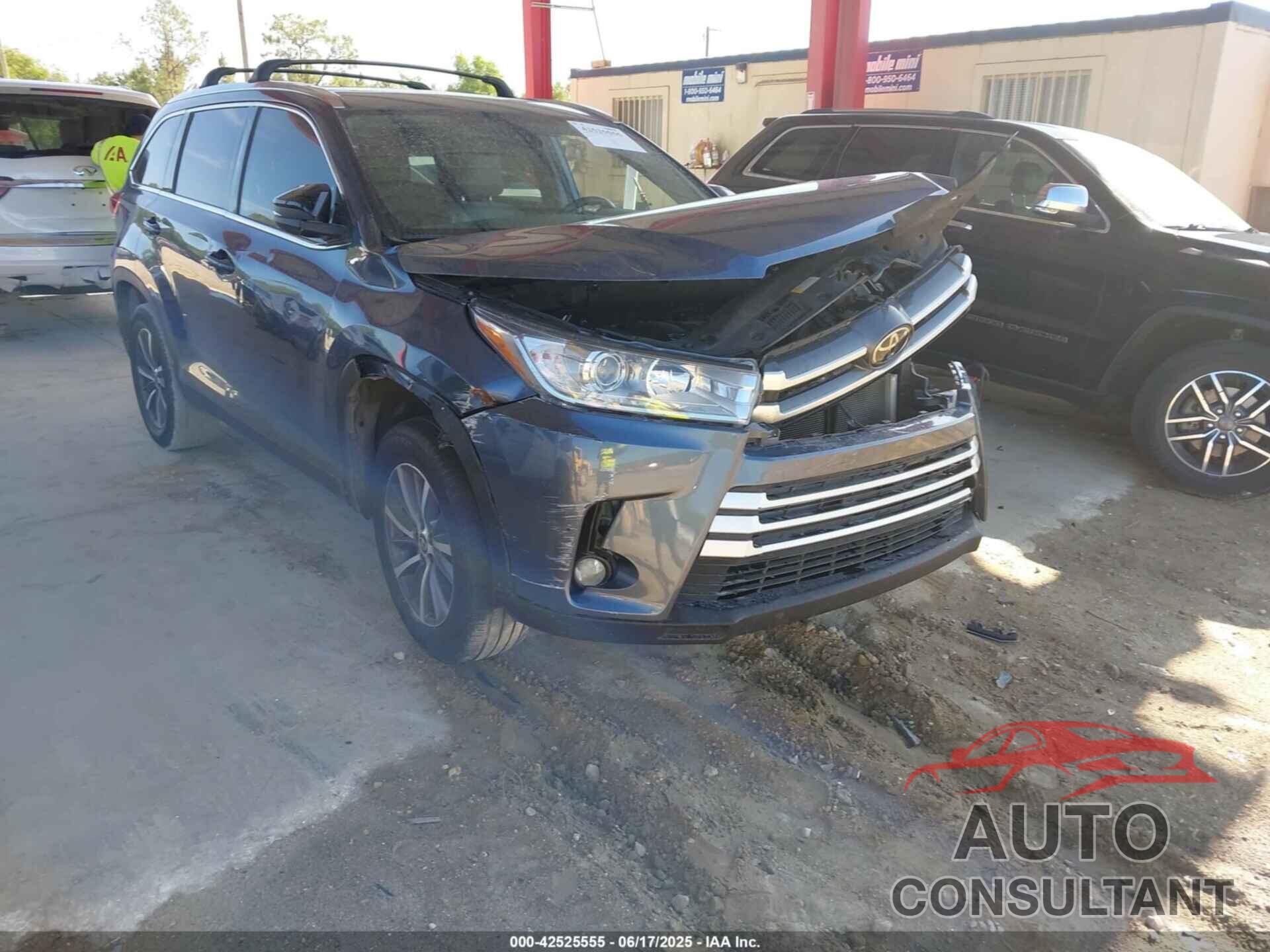 TOYOTA HIGHLANDER 2019 - 5TDKZRFH7KS346594