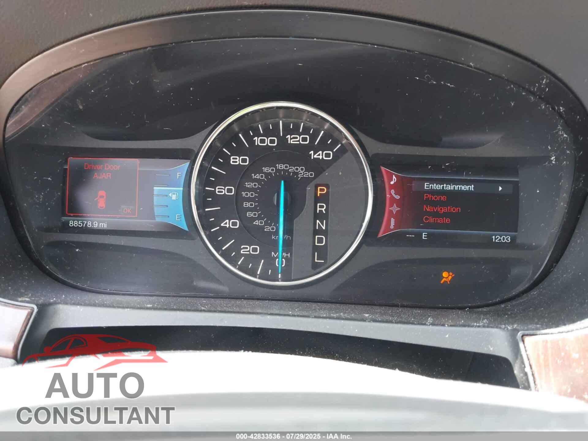 FORD EDGE 2012 - 2FMDK3K91CBA59274