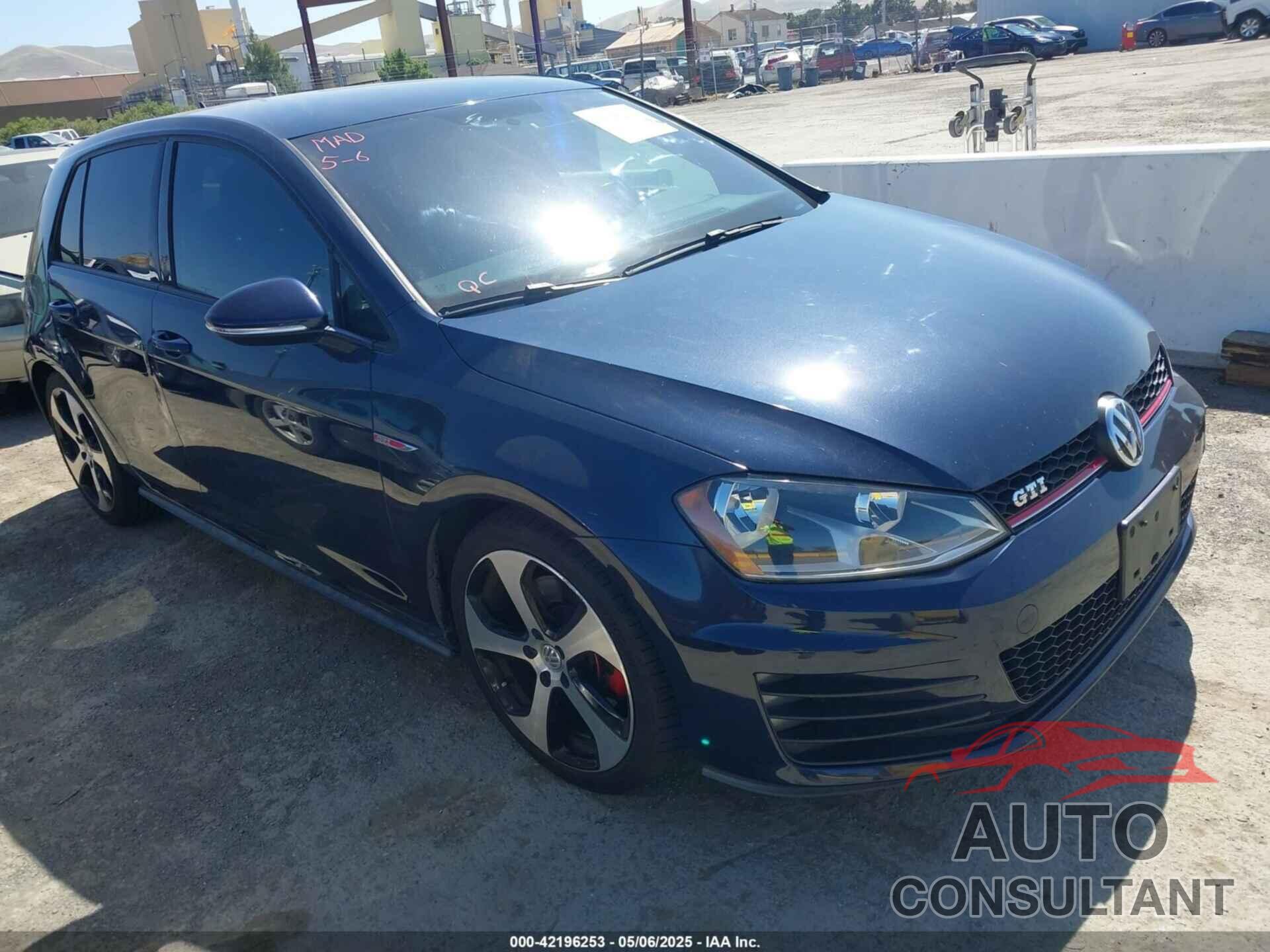 VOLKSWAGEN GOLF GTI 2016 - 3VW5T7AU6GM020555