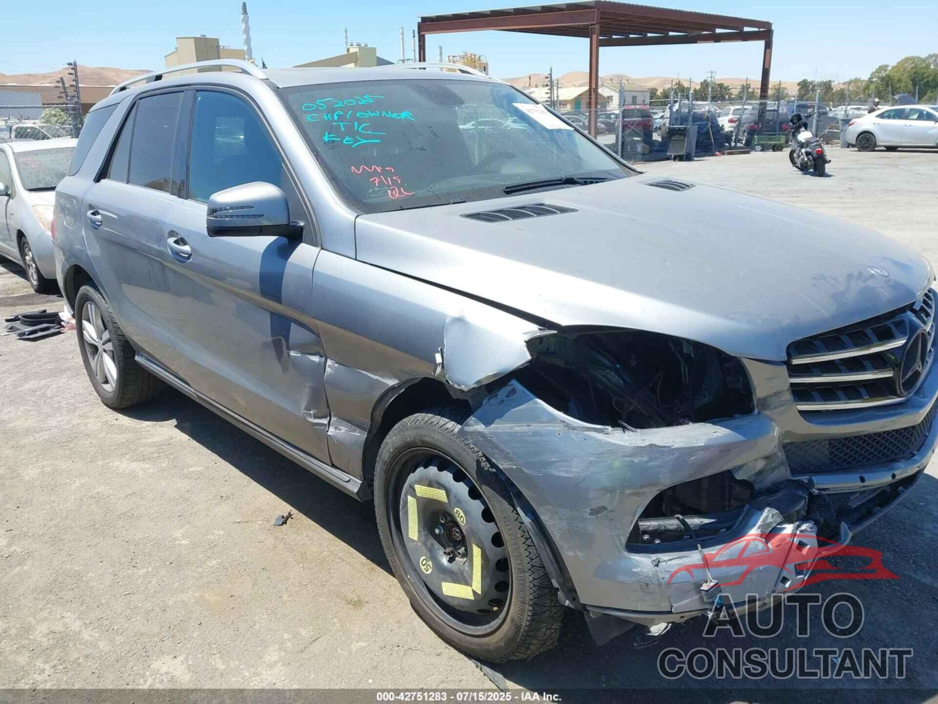 MERCEDES-BENZ ML 350 2013 - 4JGDA5HB6DA112704