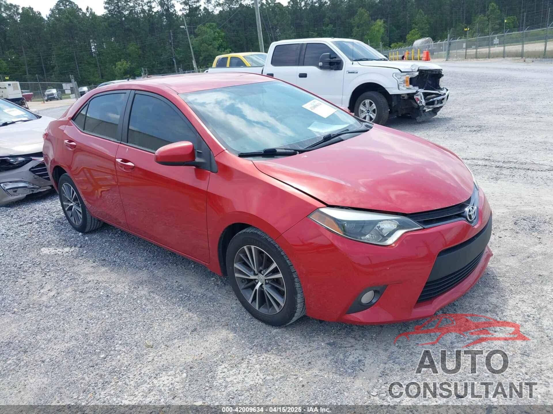 TOYOTA COROLLA 2016 - 5YFBURHE7GP481561
