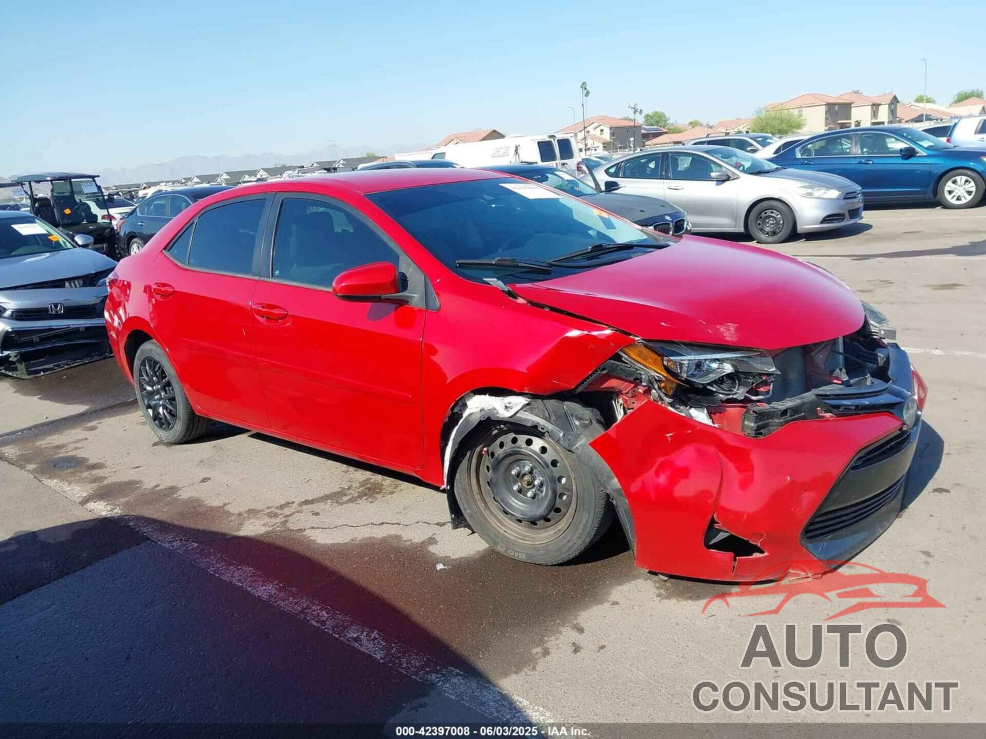 TOYOTA COROLLA 2018 - 2T1BURHE0JC971444