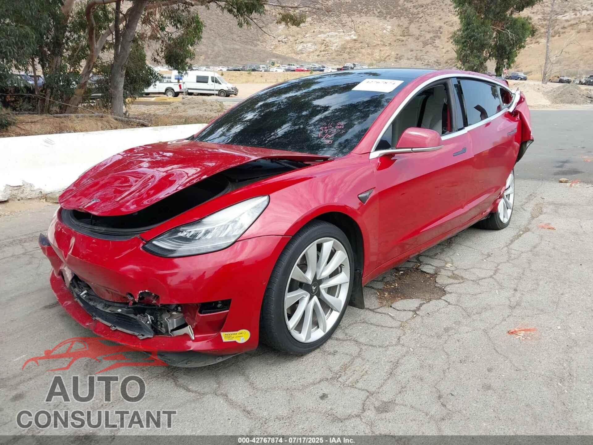 TESLA MODEL 3 2019 - 5YJ3E1EA6KF537028