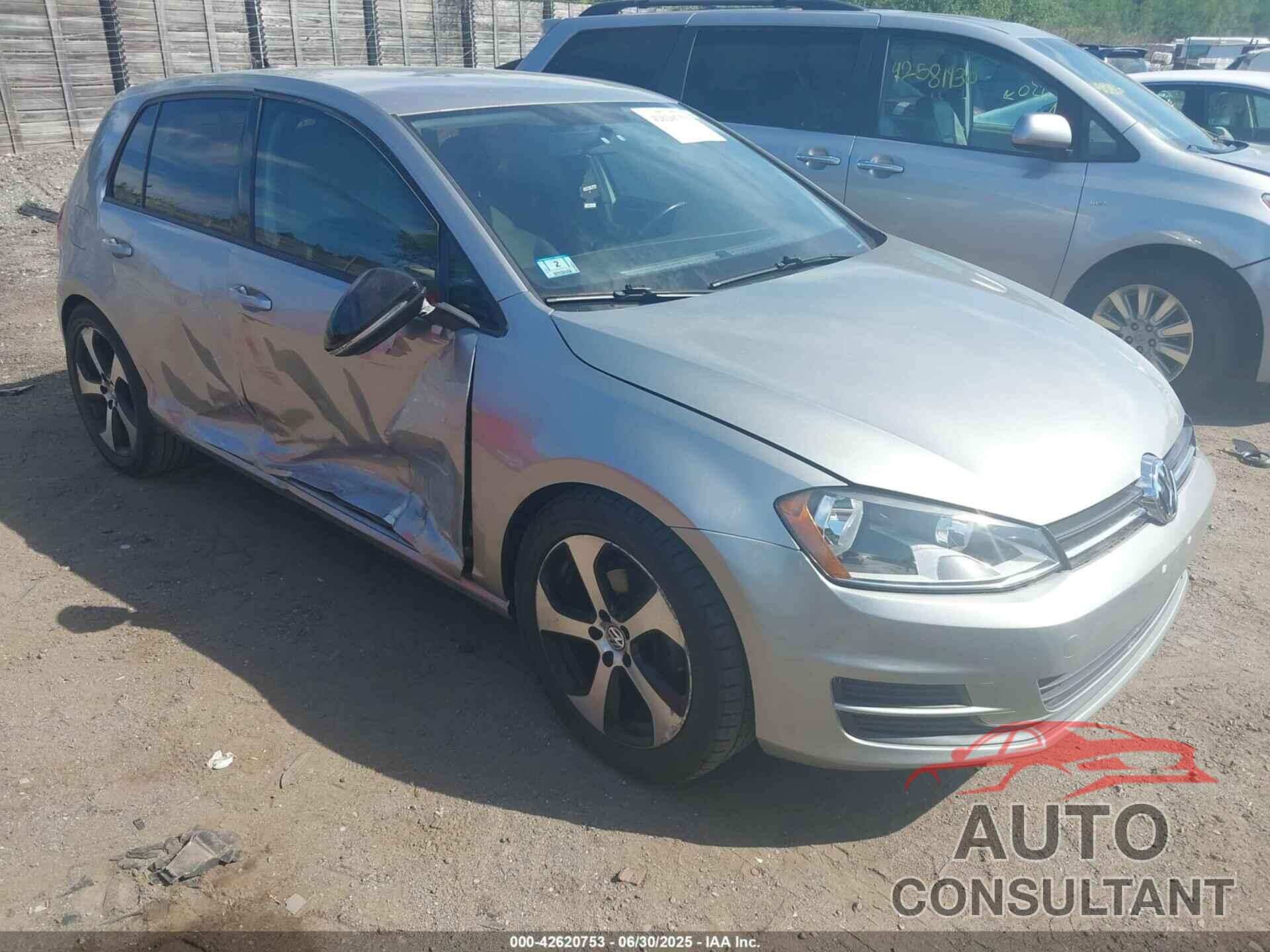 VOLKSWAGEN GOLF 2016 - 3VW217AU4GM047536