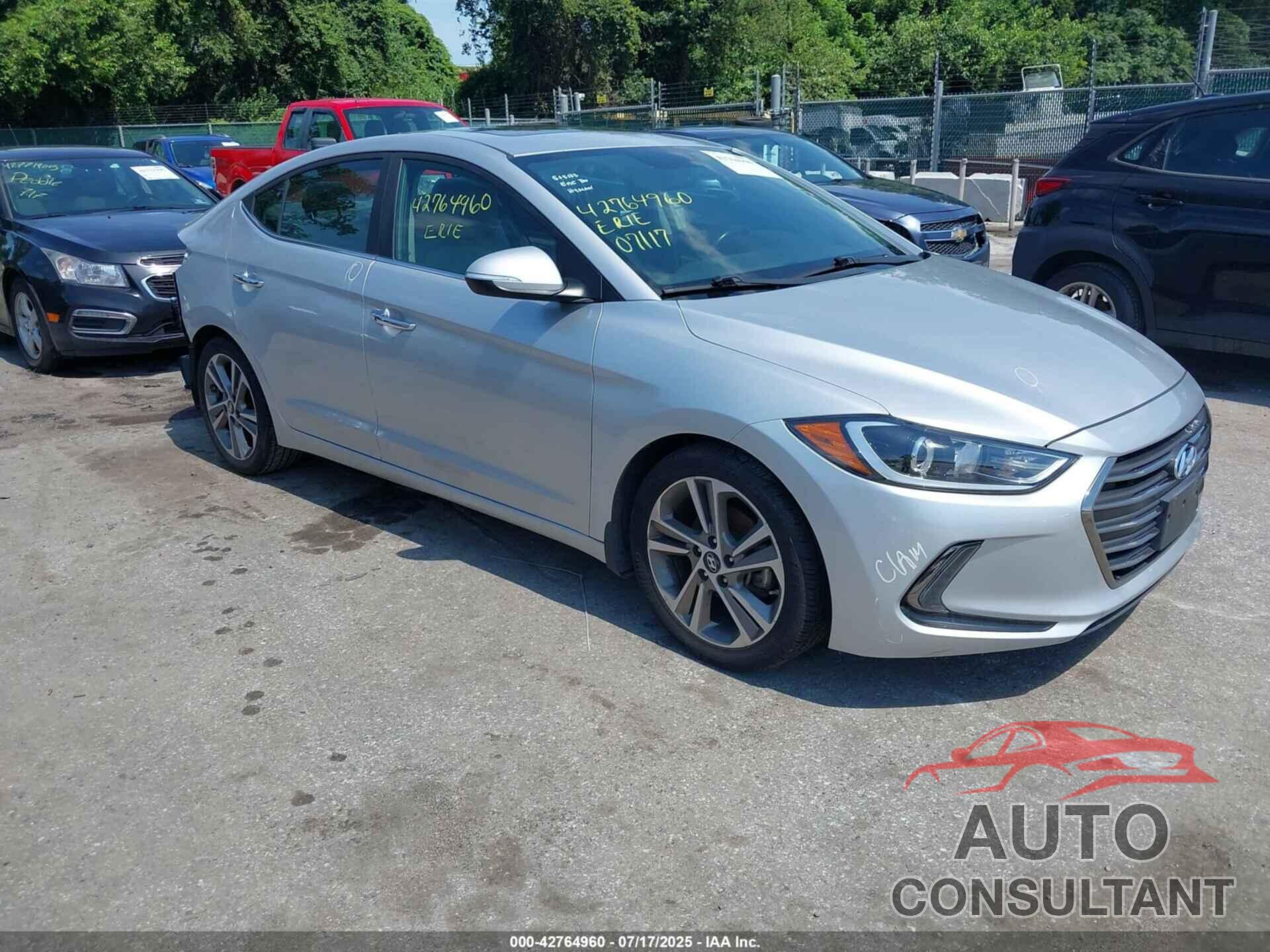 HYUNDAI ELANTRA 2017 - 5NPD84LF0HH208802