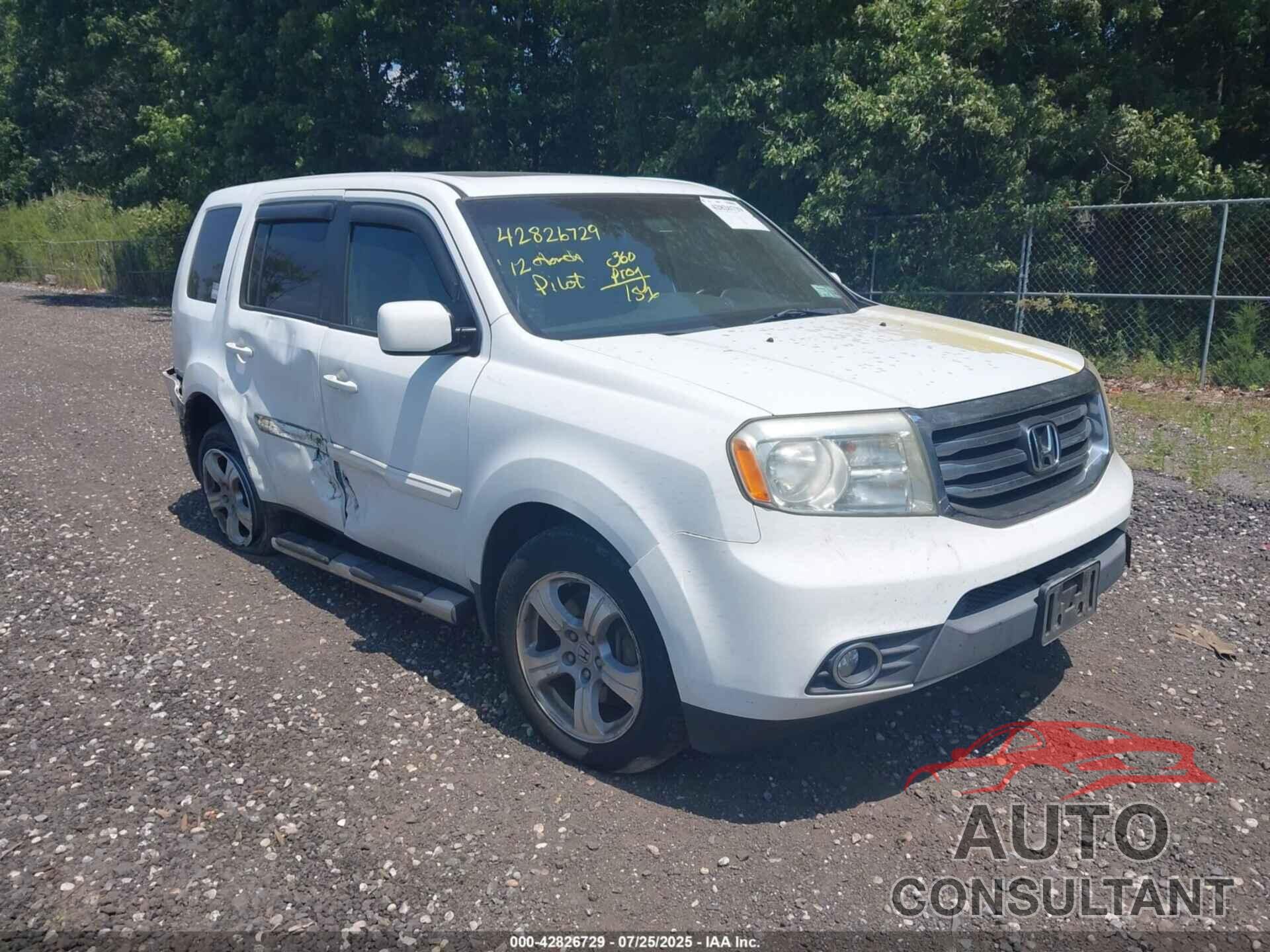 HONDA PILOT 2012 - 5FNYF4H50CB065980