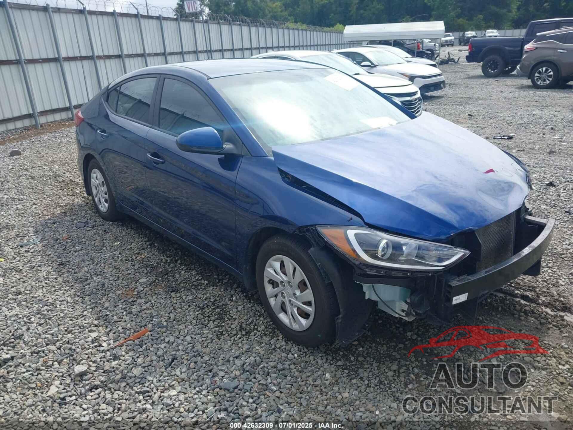 HYUNDAI ELANTRA 2018 - 5NPD74LF0JH306446