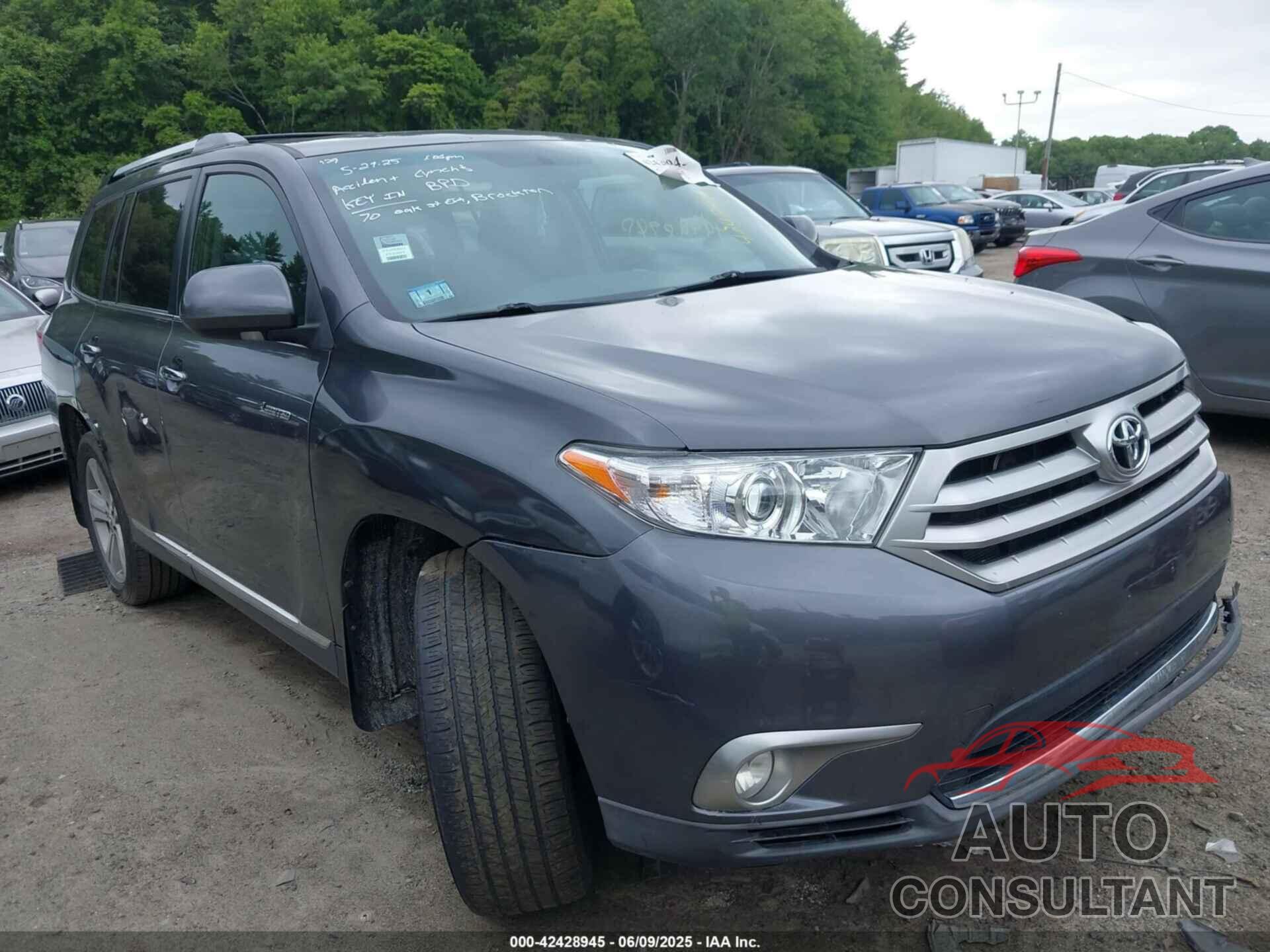 TOYOTA HIGHLANDER 2013 - 5TDDK3EH0DS201184