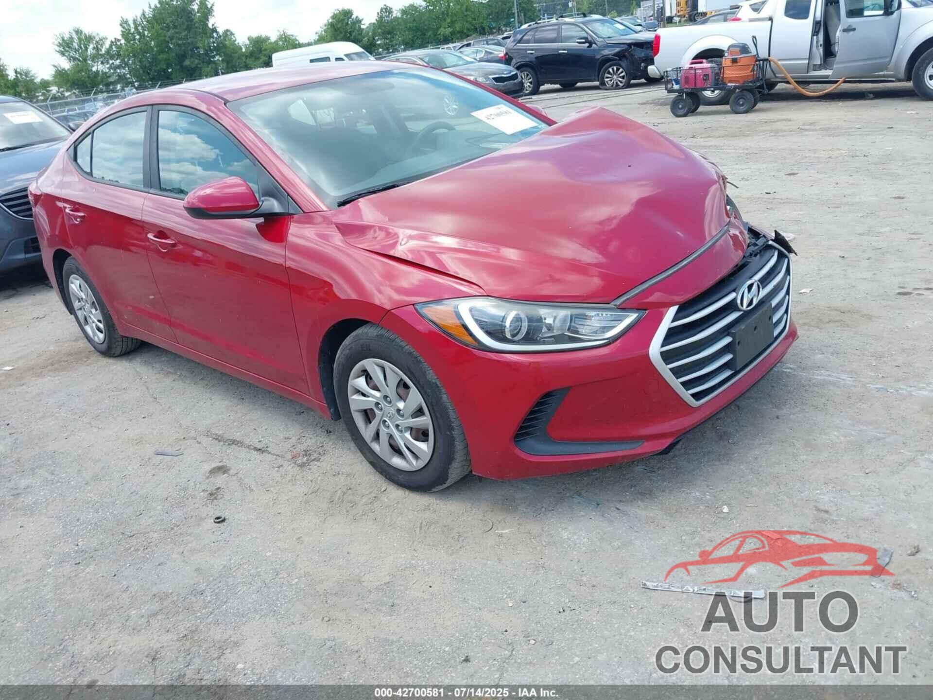 HYUNDAI ELANTRA 2017 - KMHD74LFXHU400569