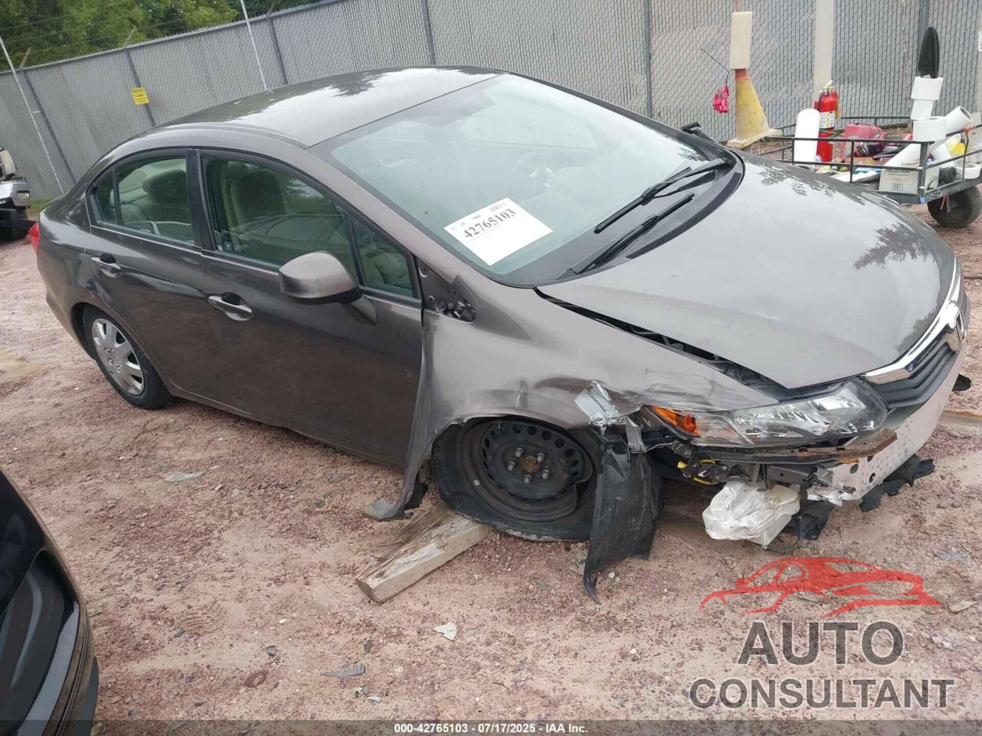 HONDA CIVIC 2012 - 19XFB2F5XCE003812