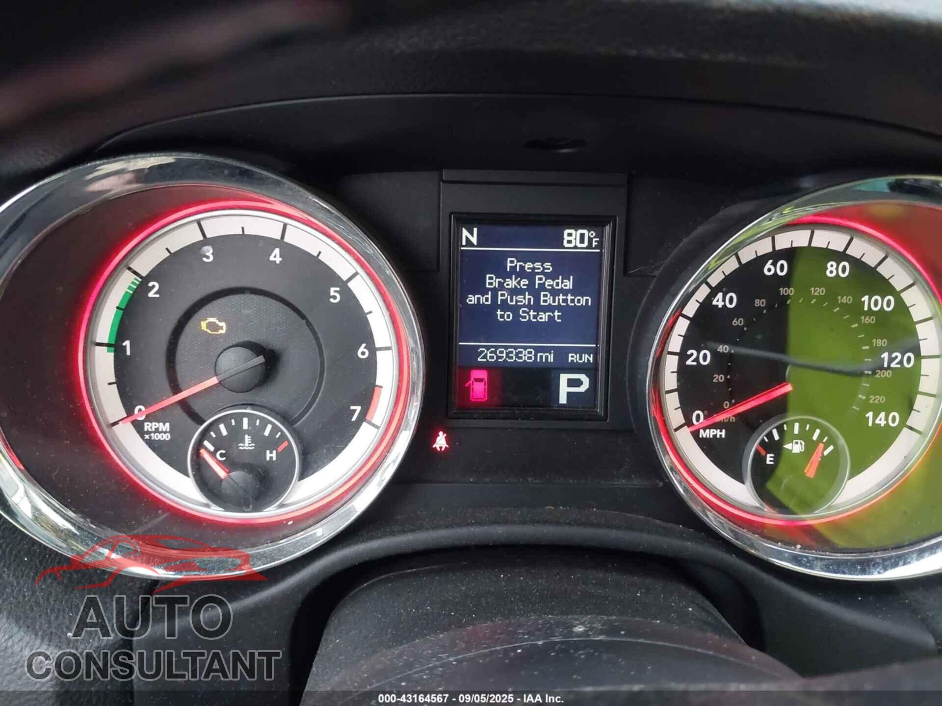 DODGE DURANGO 2012 - 1C4RDHEG5CC284891