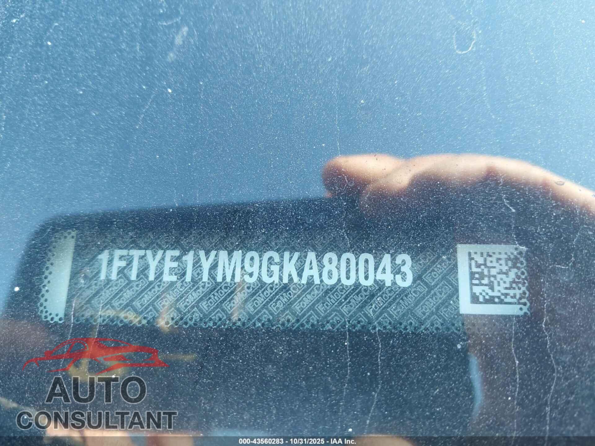 FORD TRANSIT-150 2016 - 1FTYE1YM9GKA80043