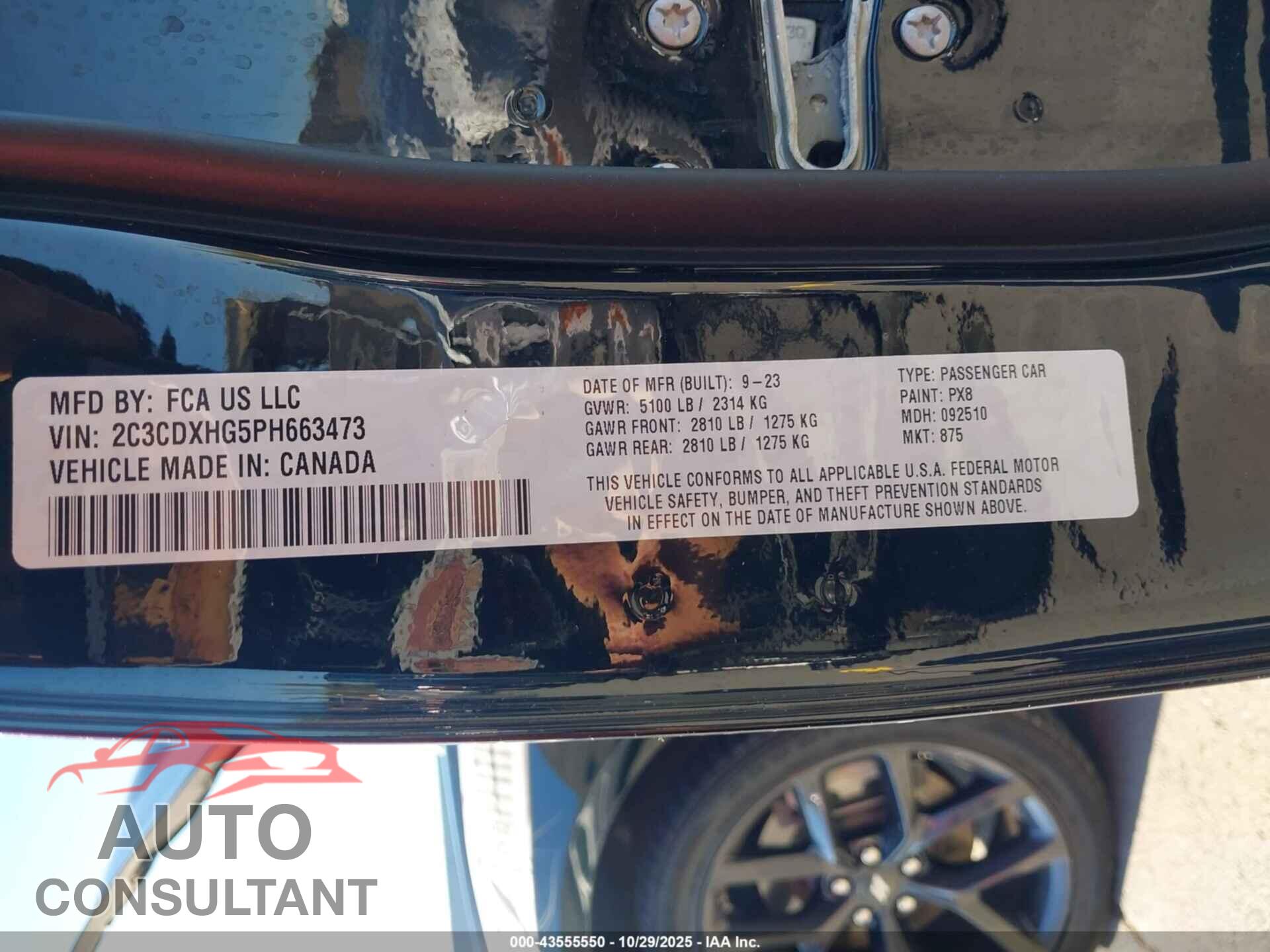 DODGE CHARGER 2023 - 2C3CDXHG5PH663473