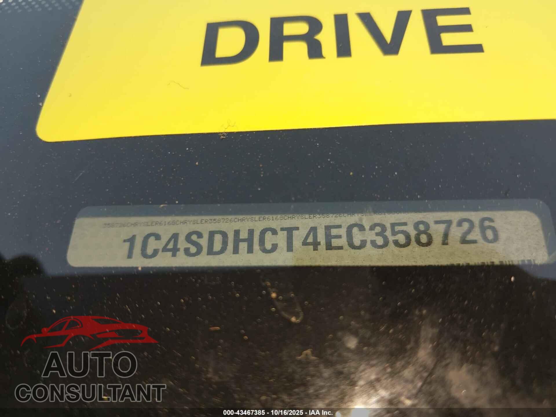 DODGE DURANGO 2014 - 1C4SDHCT4EC358726