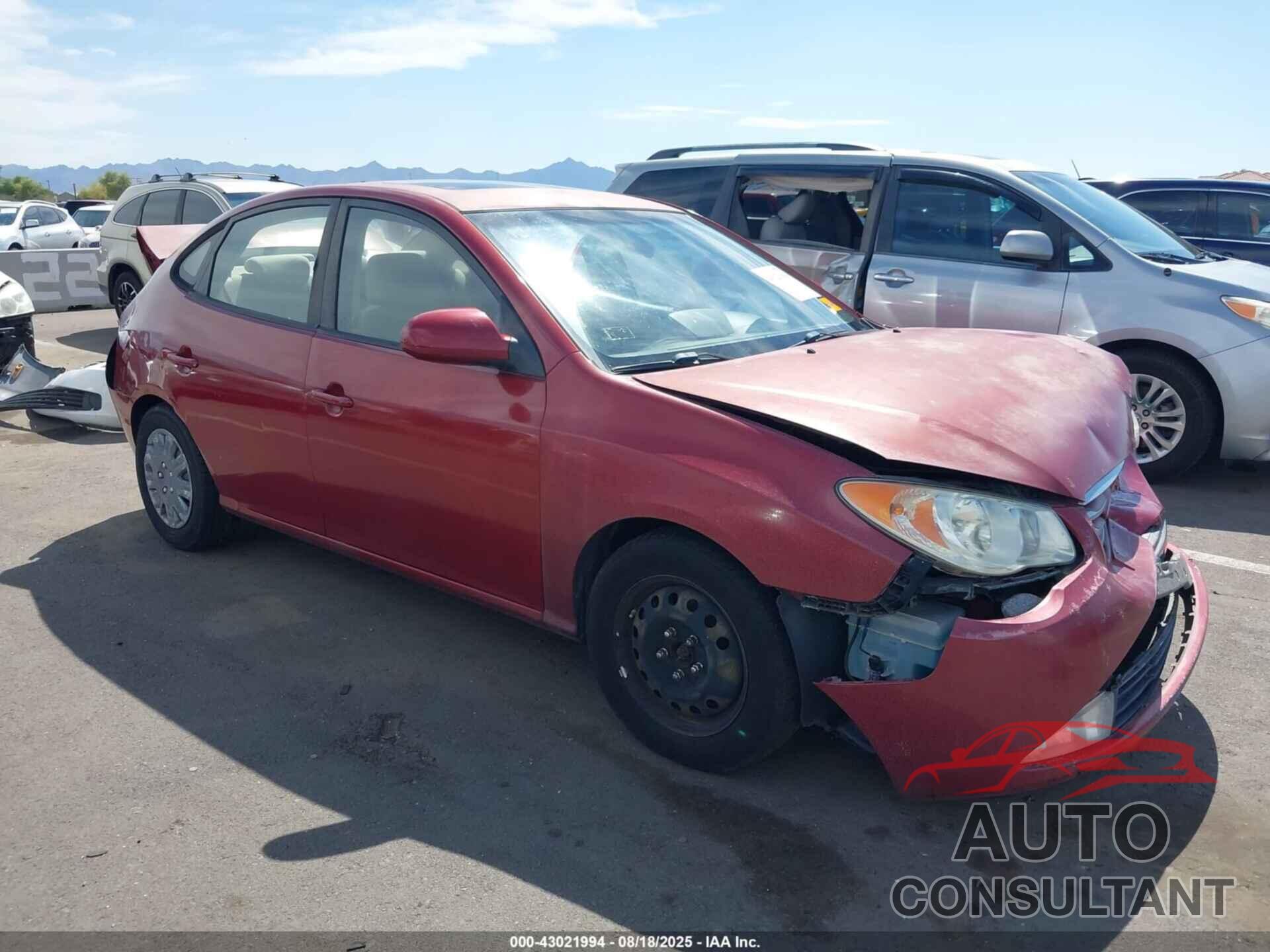 HYUNDAI ELANTRA 2010 - KMHDU4AD6AU053533