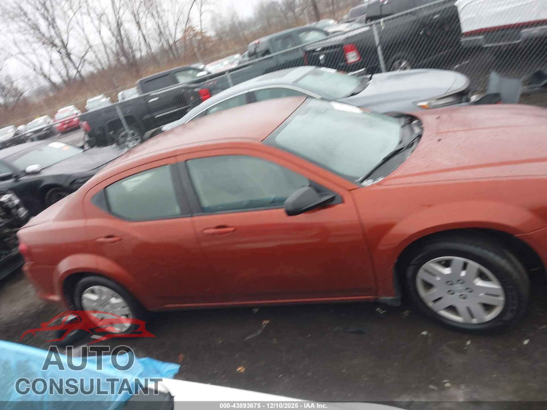 DODGE AVENGER 2012 - 1C3CDZAB1CN190067