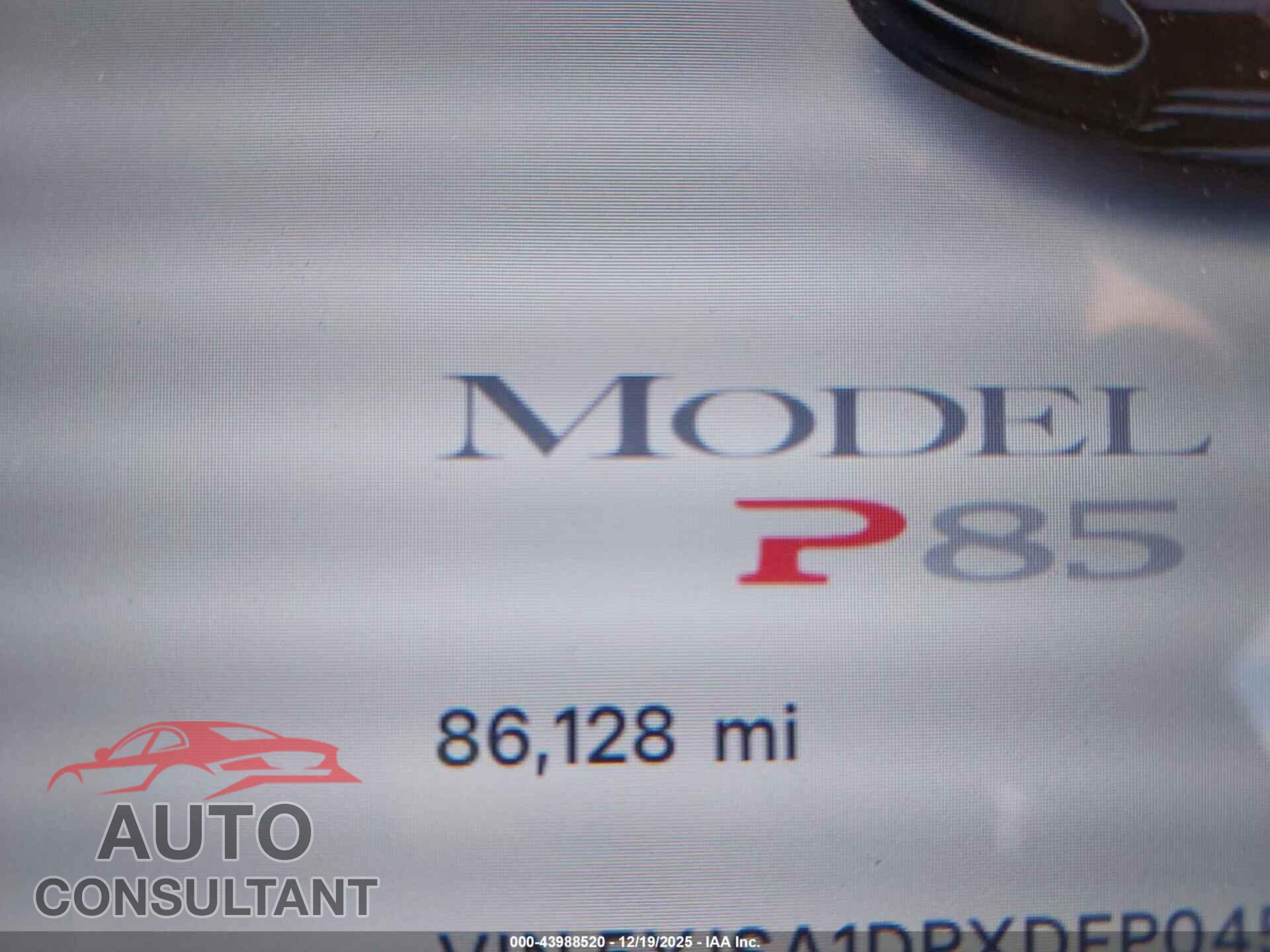 TESLA MODEL S 2013 - 5YJSA1DPXDFP04586