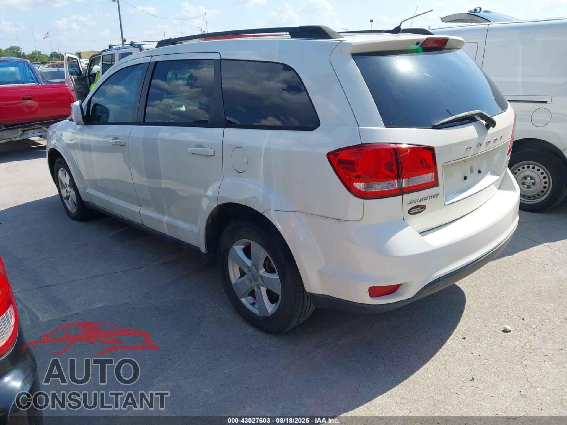 DODGE JOURNEY 2012 - 3C4PDCBB0CT367488