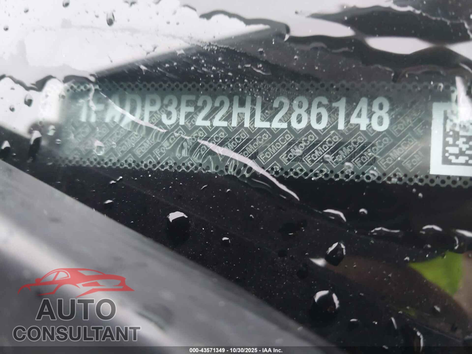 FORD FOCUS 2017 - 1FADP3F22HL286148