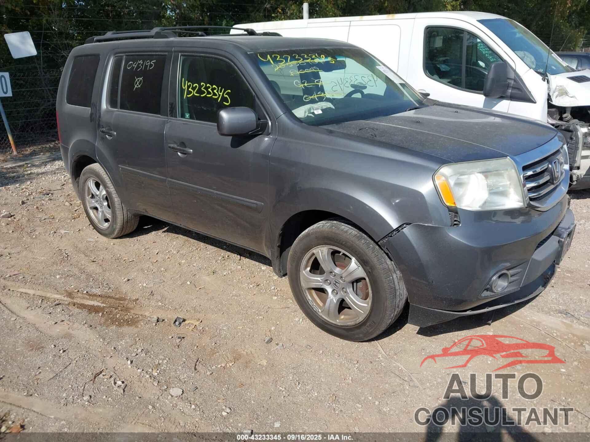 HONDA PILOT 2012 - 5FNYF4H71CB043195