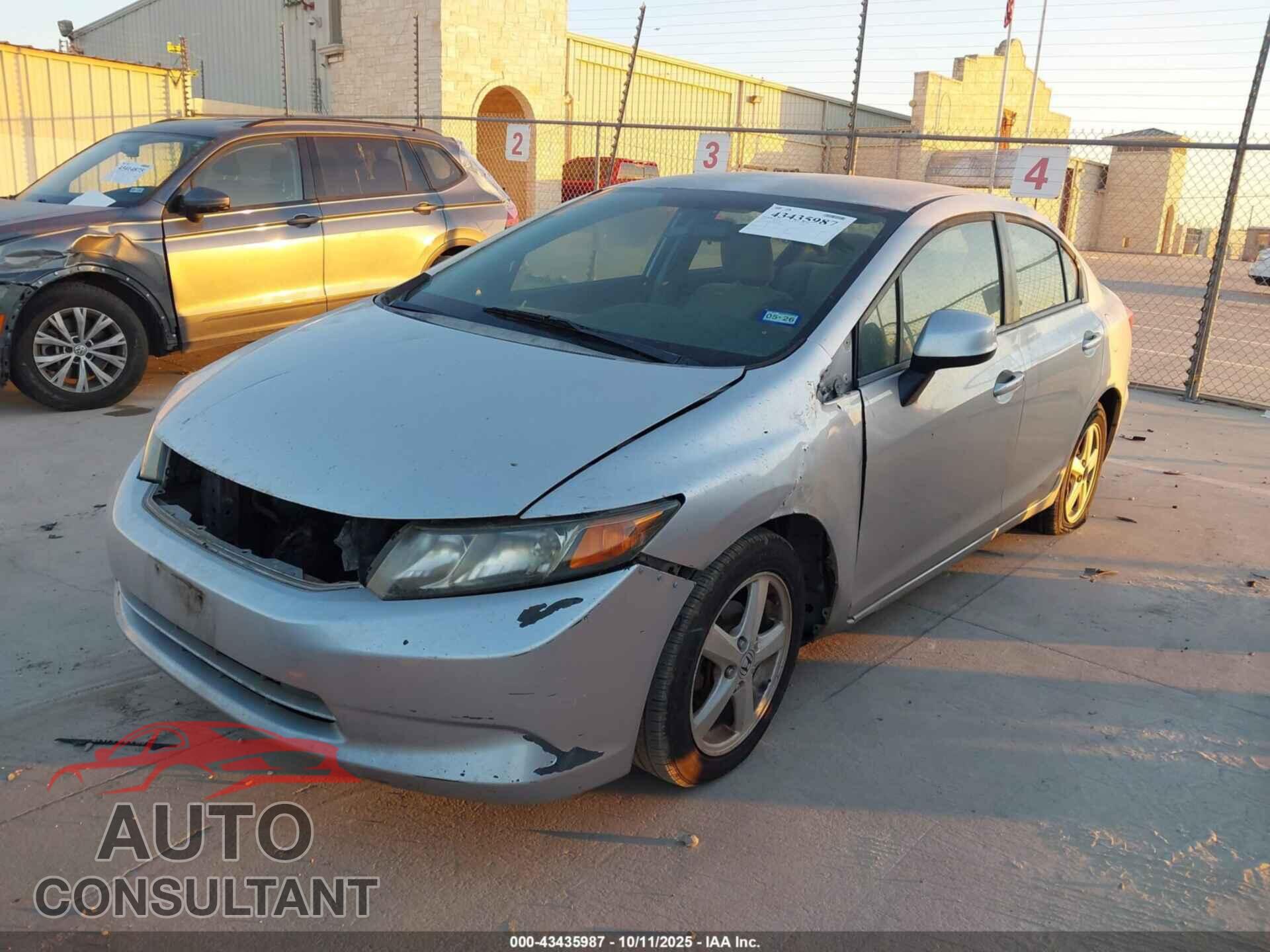 HONDA CIVIC 2012 - 2HGFB2F53CH580106