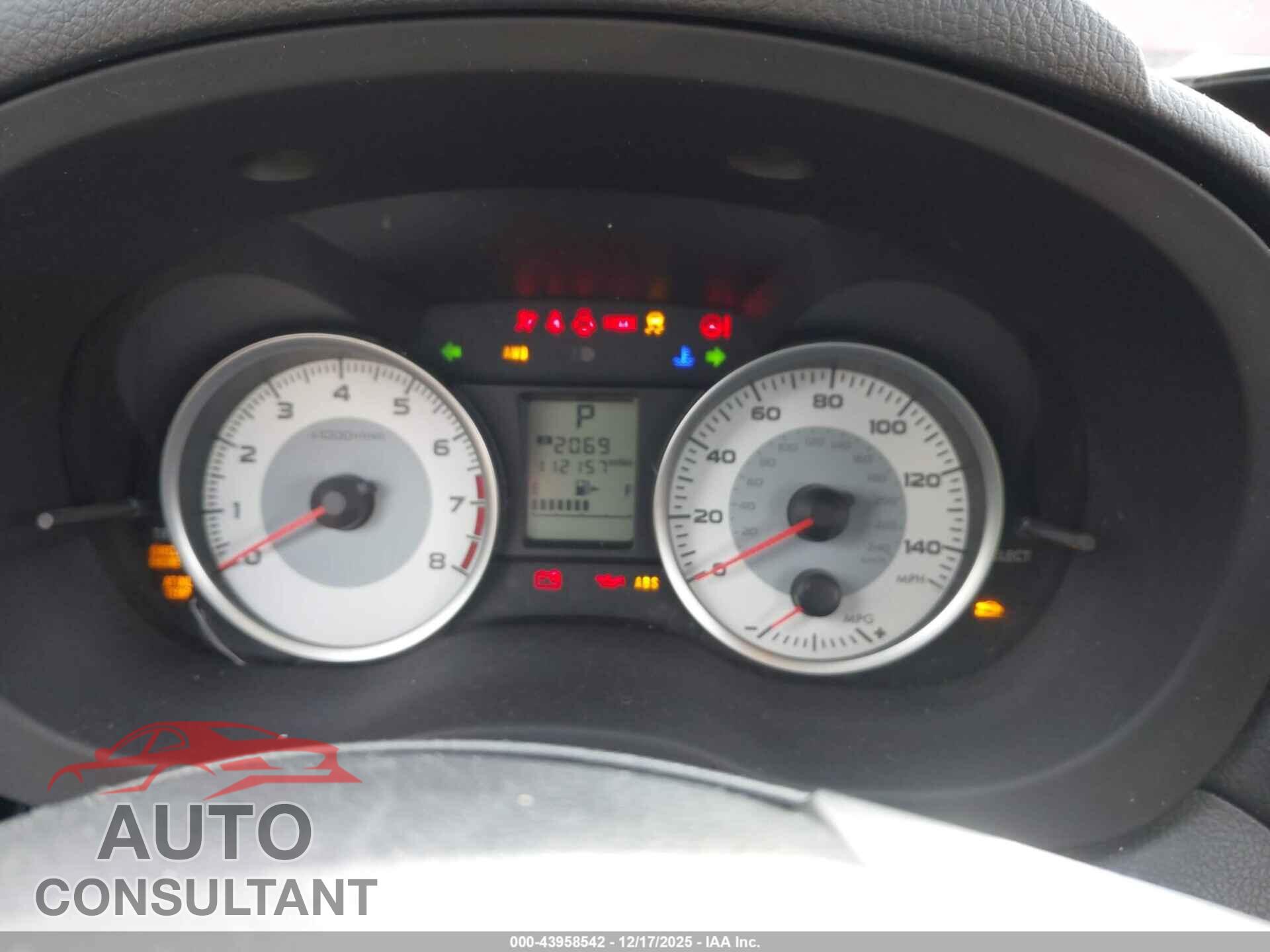 SUBARU IMPREZA 2013 - JF1GPAA64D2800416